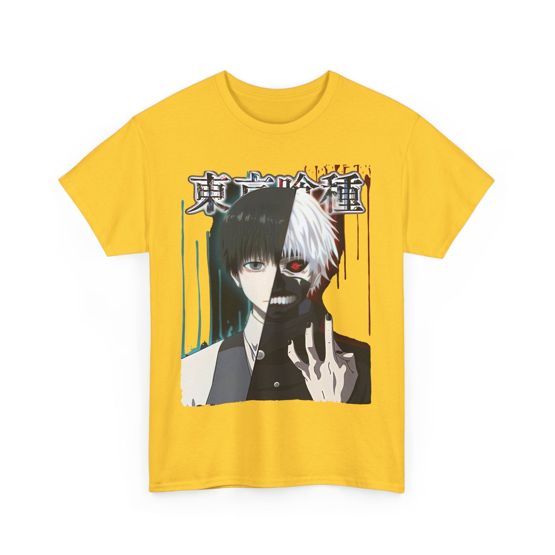 Unisex Anime Graphic Tee, Tokyo Ghoul Inspired Shirt, Manga Fan Gift, Casual Wear, Streetwear Style, Cosplay Apparel