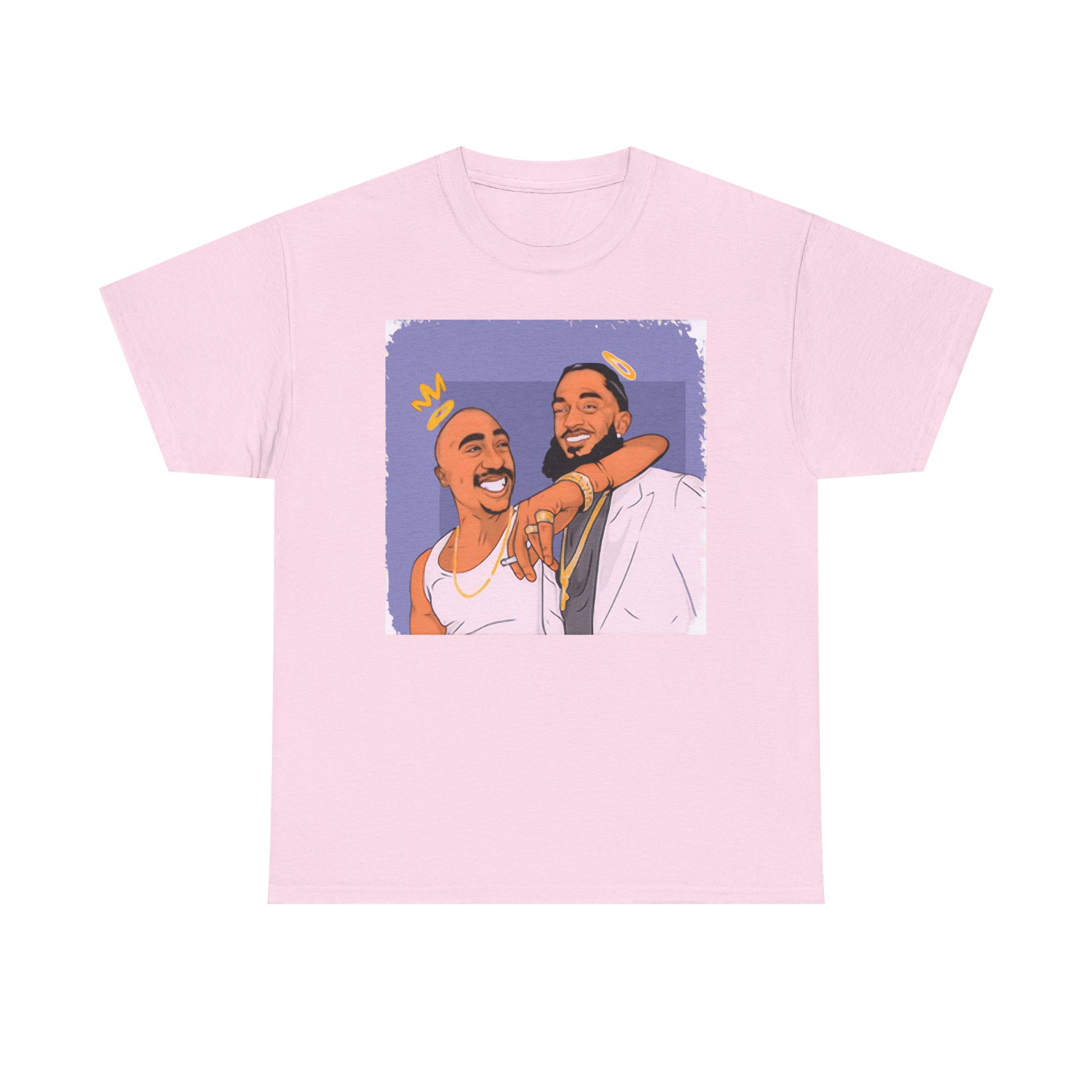 Kobe Nipsey Unisex Heavy Cotton Tee with Fun Graphic Design, Casual Wear, Street Style, Hip Hop Fashion, Gift for Music Lovers, Comfortable Tee