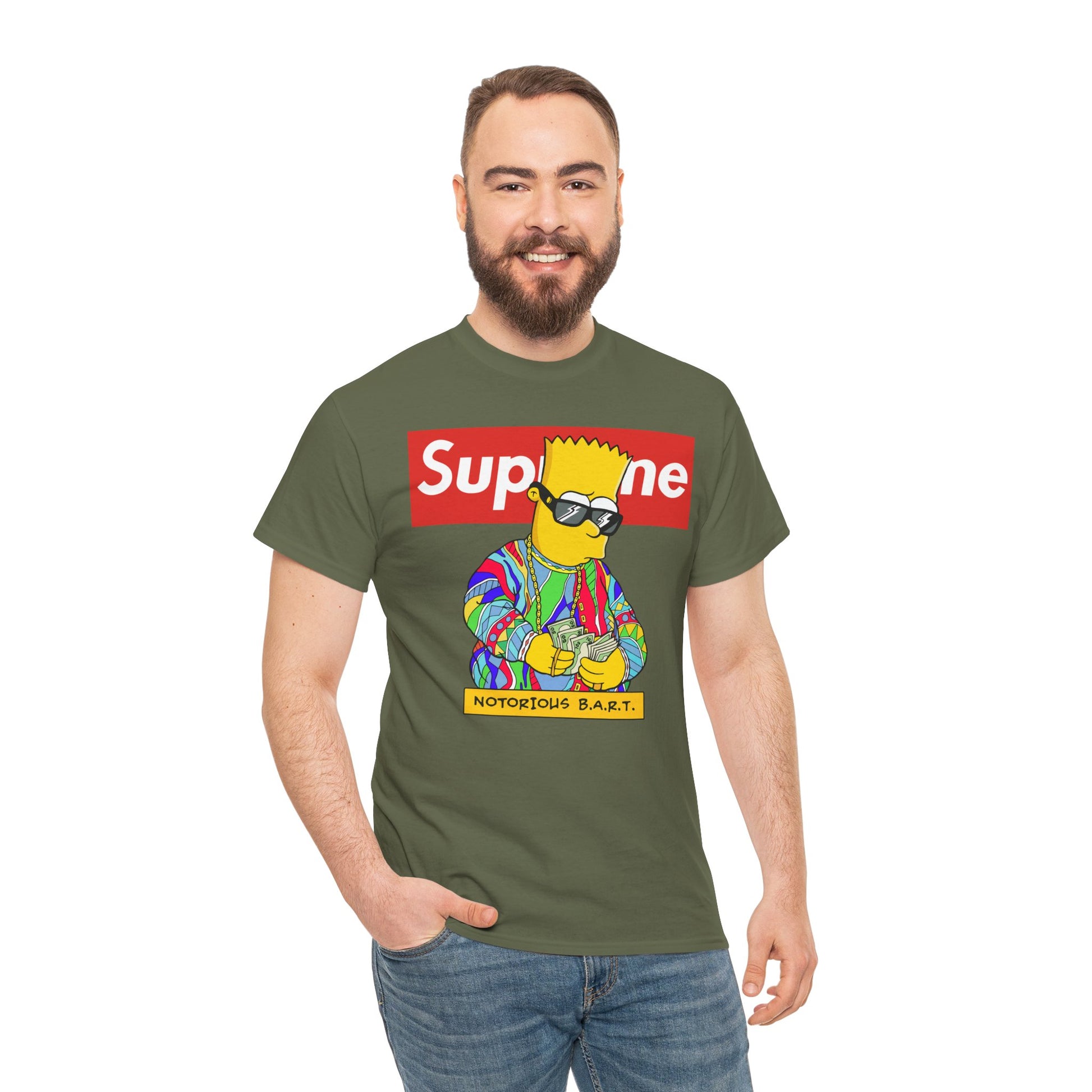 Supreme Bart Graphic Tee, Vintage Style Unisex T-Shirt, Streetwear Apparel, Cool Casual Shirt, Gift for Fans