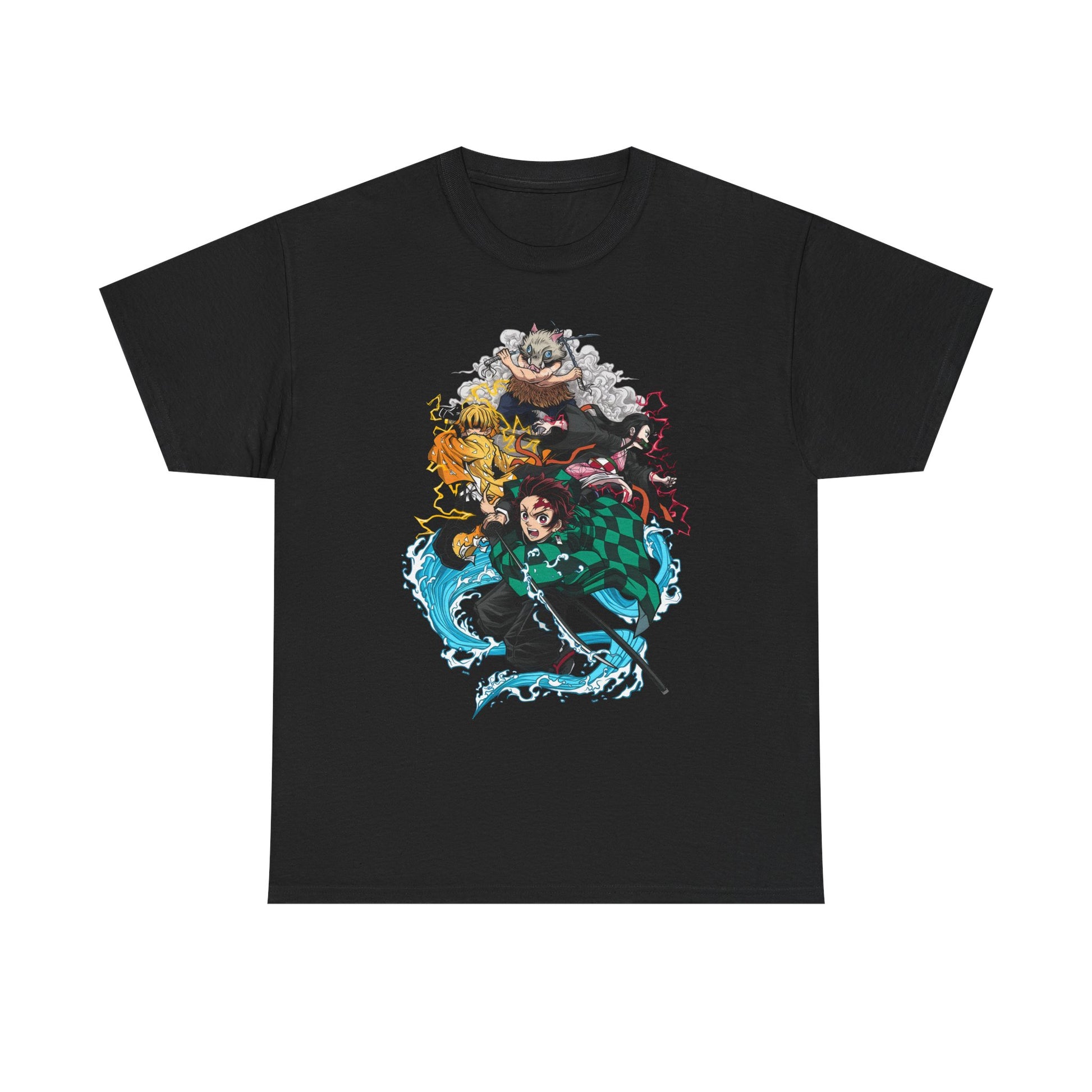 Demon Slayer Unisex Heavy Cotton Tee, Graphic Tee for Fans, Anime Merch, Unisex Shirt, Cosplay Outfit, Casual Wear
