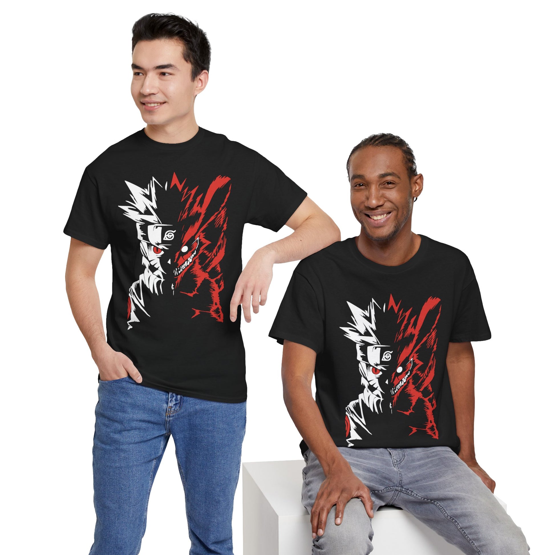 Naruto Unisex Heavy Cotton Tee - Perfect for Conventions, Gifts, Cosplay, or Everyday Wear