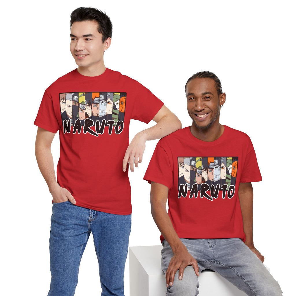Naruto Unisex Heavy Cotton Tee - Anime Fan Shirt, Gift for Ninja Enthusiasts, Casual Wear, Birthday Present, Anime Con Merchandise