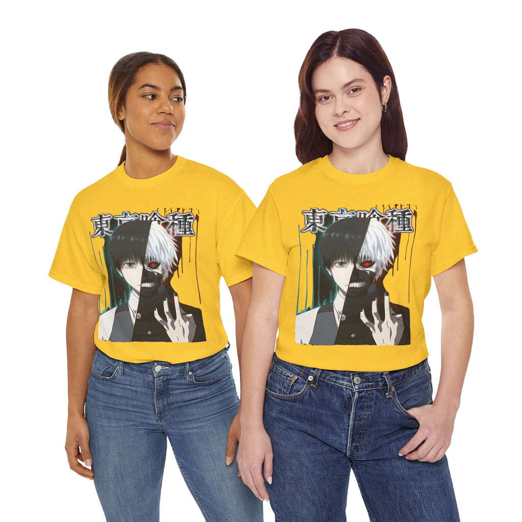 Unisex Anime Graphic Tee, Tokyo Ghoul Inspired Shirt, Manga Fan Gift, Casual Wear, Streetwear Style, Cosplay Apparel