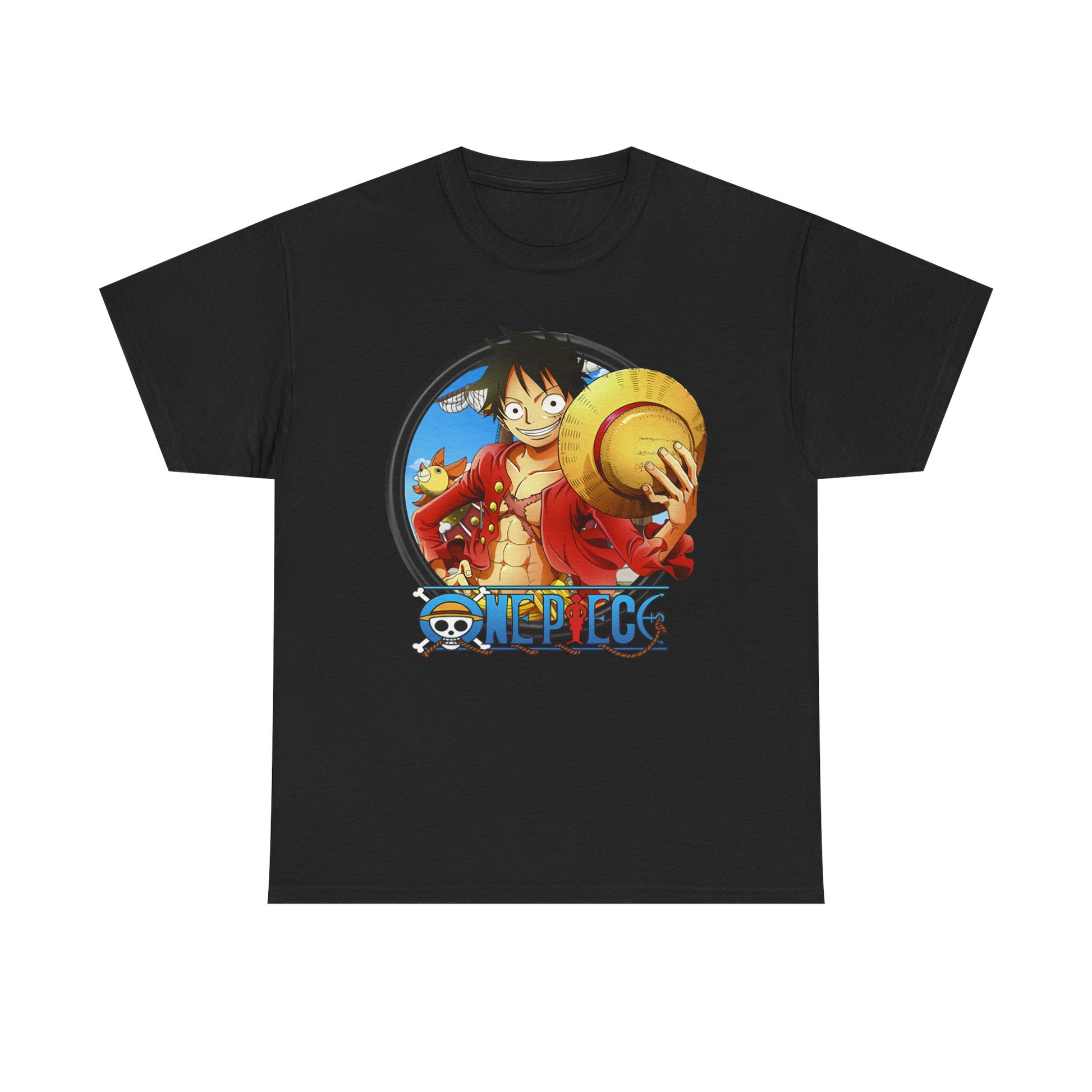 One Piece Unisex Heavy Cotton Tee, Anime Shirt, Gift for Fans, Casual Wear, Summer T-Shirt, Streetwear