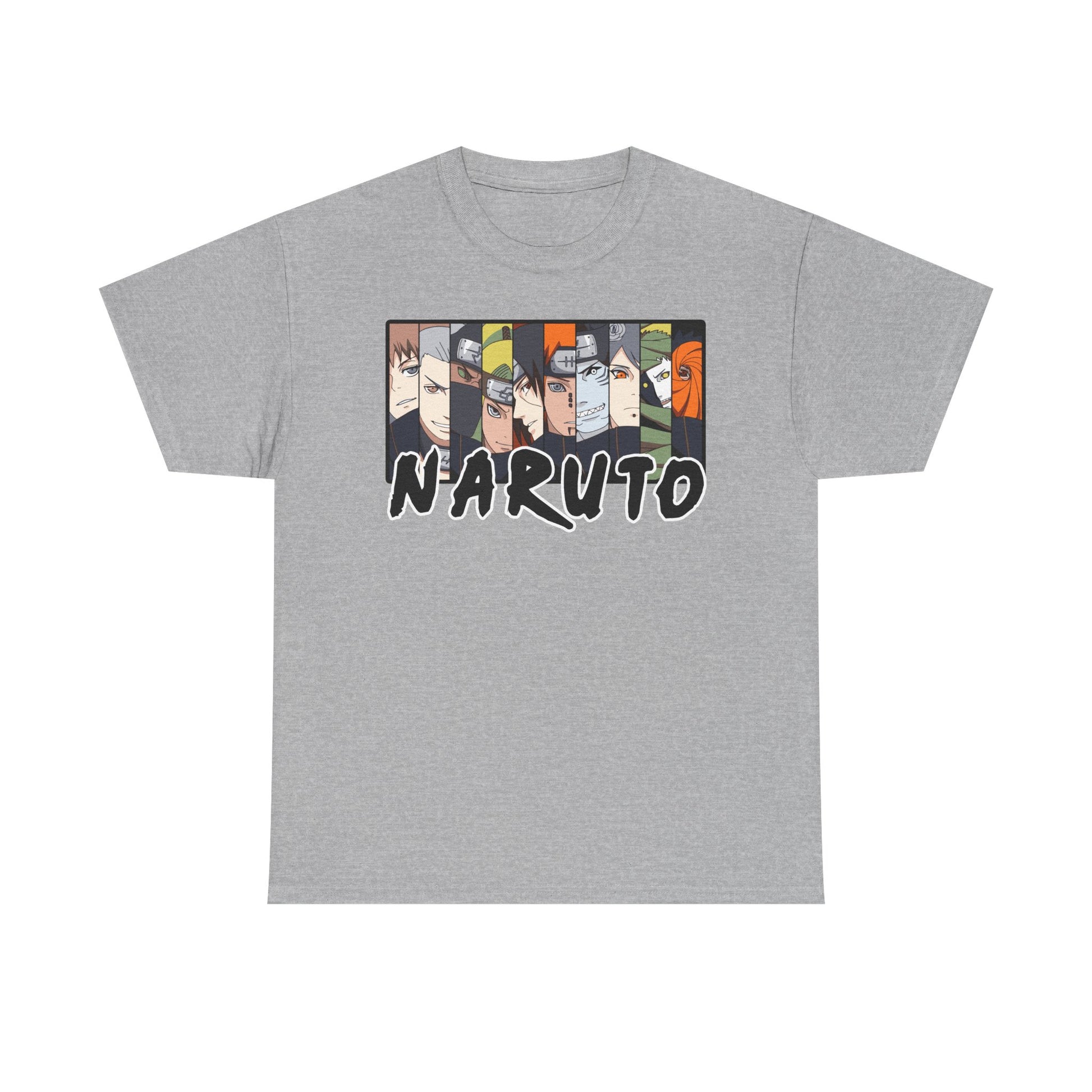 Naruto Unisex Heavy Cotton Tee - Anime Fan Shirt, Gift for Ninja Enthusiasts, Casual Wear, Birthday Present, Anime Con Merchandise