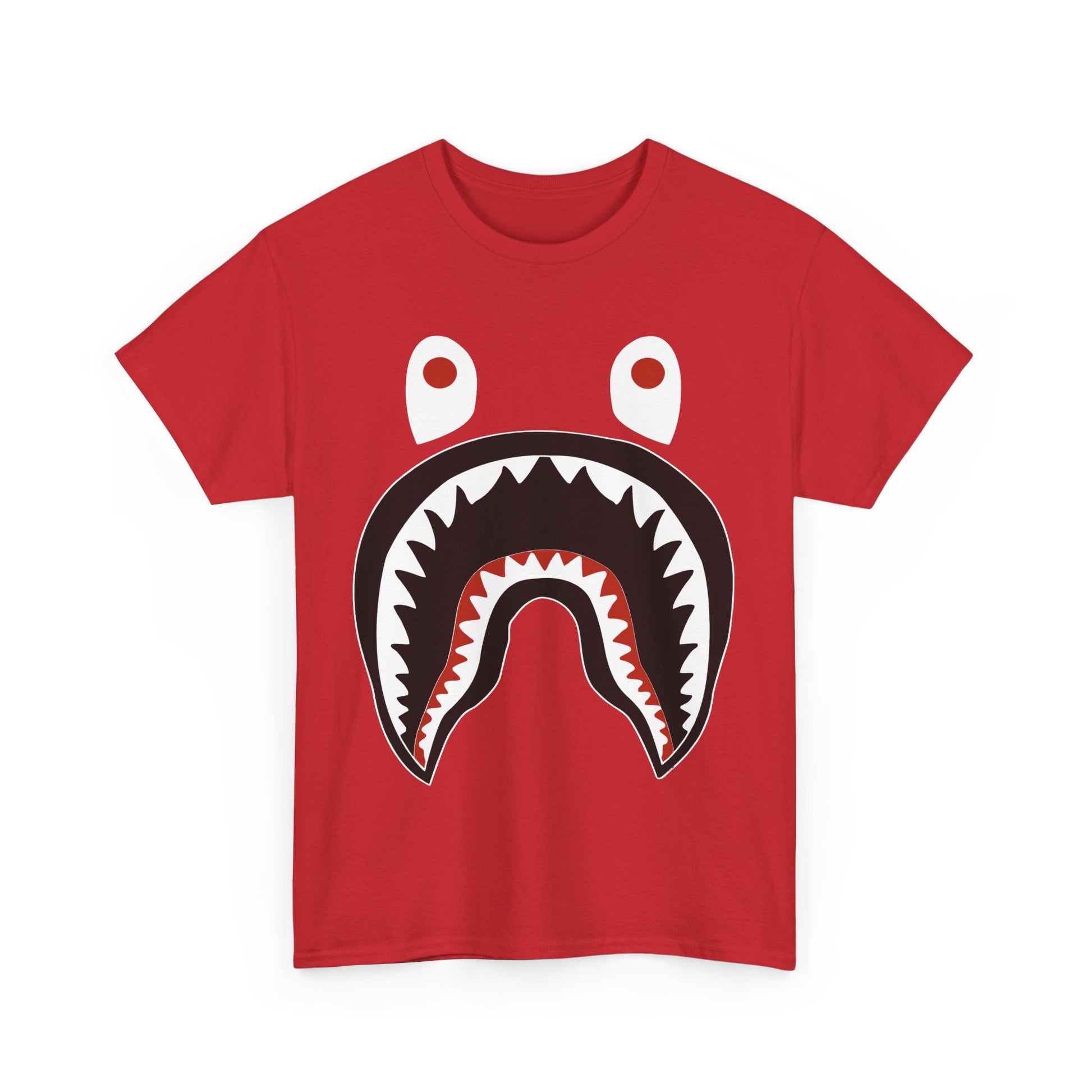 Stylish Graphic Tee - Shark Design Unisex Heavy Cotton Tee, Casual Fashion Shirt, Gift for Friends, Streetwear, Summer Outfit
