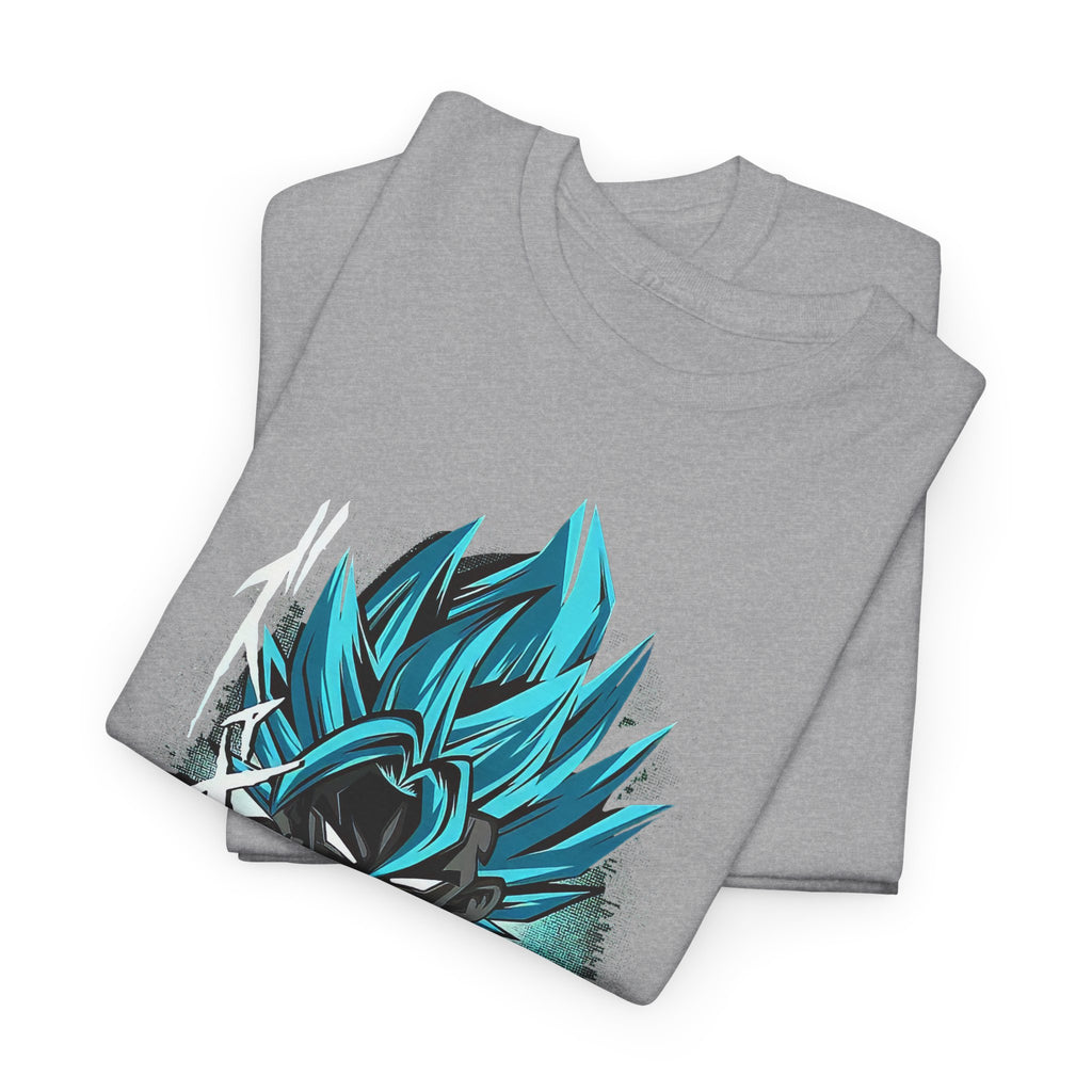 Super Saiyan Inspired Unisex Heavy Cotton Tee, Dragon Ball Z Shirt, Anime Fan Gift, Casual T-Shirt, Graphic Tee, Comic Con Apparel