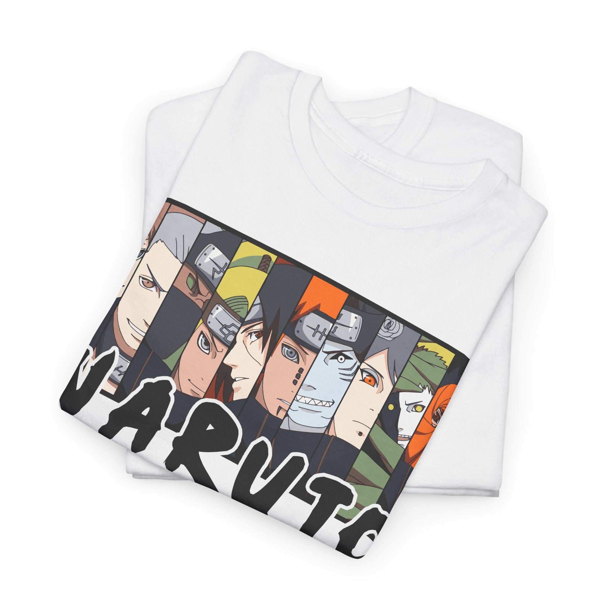 Naruto Unisex Heavy Cotton Tee - Anime Fan Shirt, Gift for Ninja Enthusiasts, Casual Wear, Birthday Present, Anime Con Merchandise