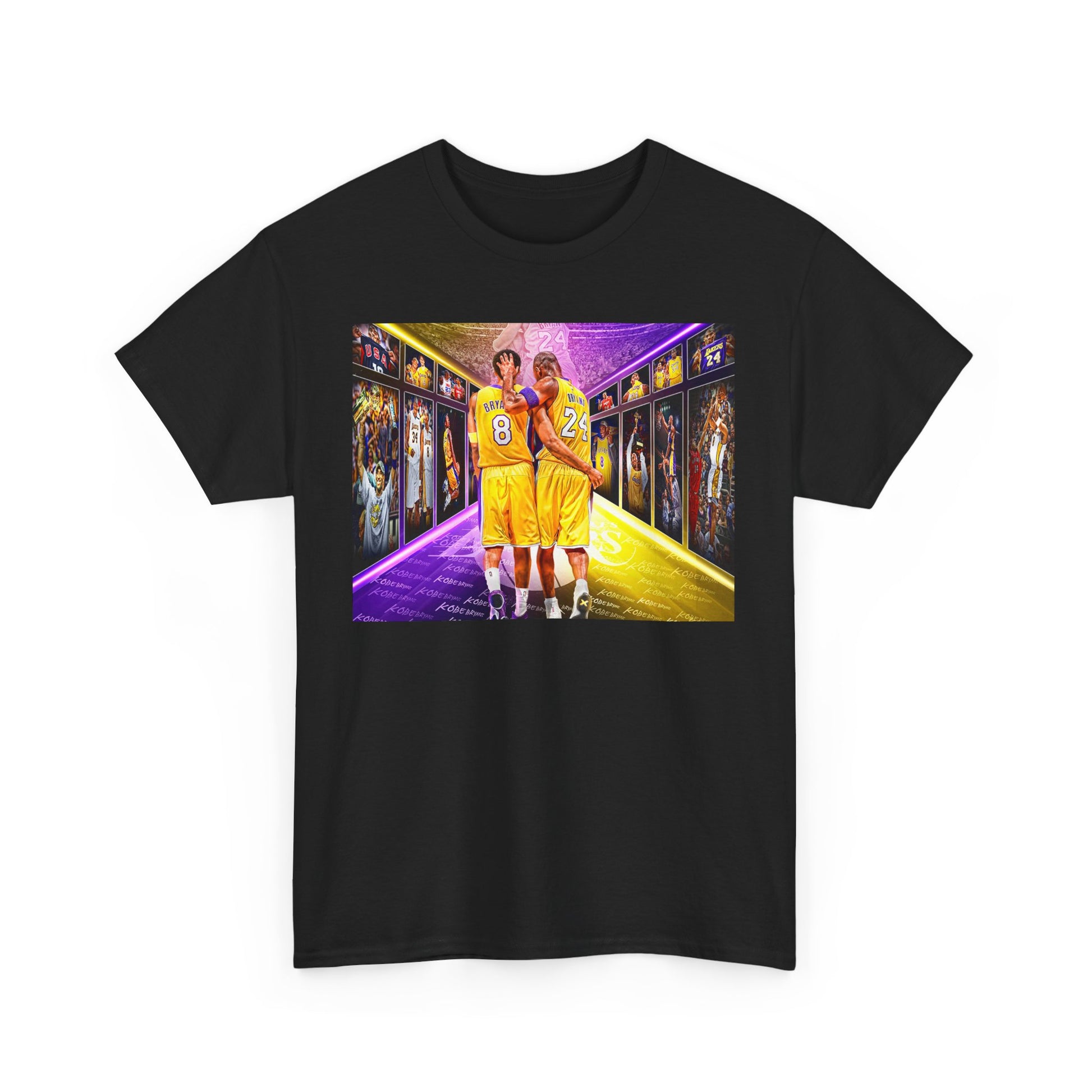 Kobe Bryant Tribute Tee, Unisex Cotton T-Shirt, Basketball Fan Shirt, Sports Apparel, Gift for Sports Lovers, Commemorative Tee