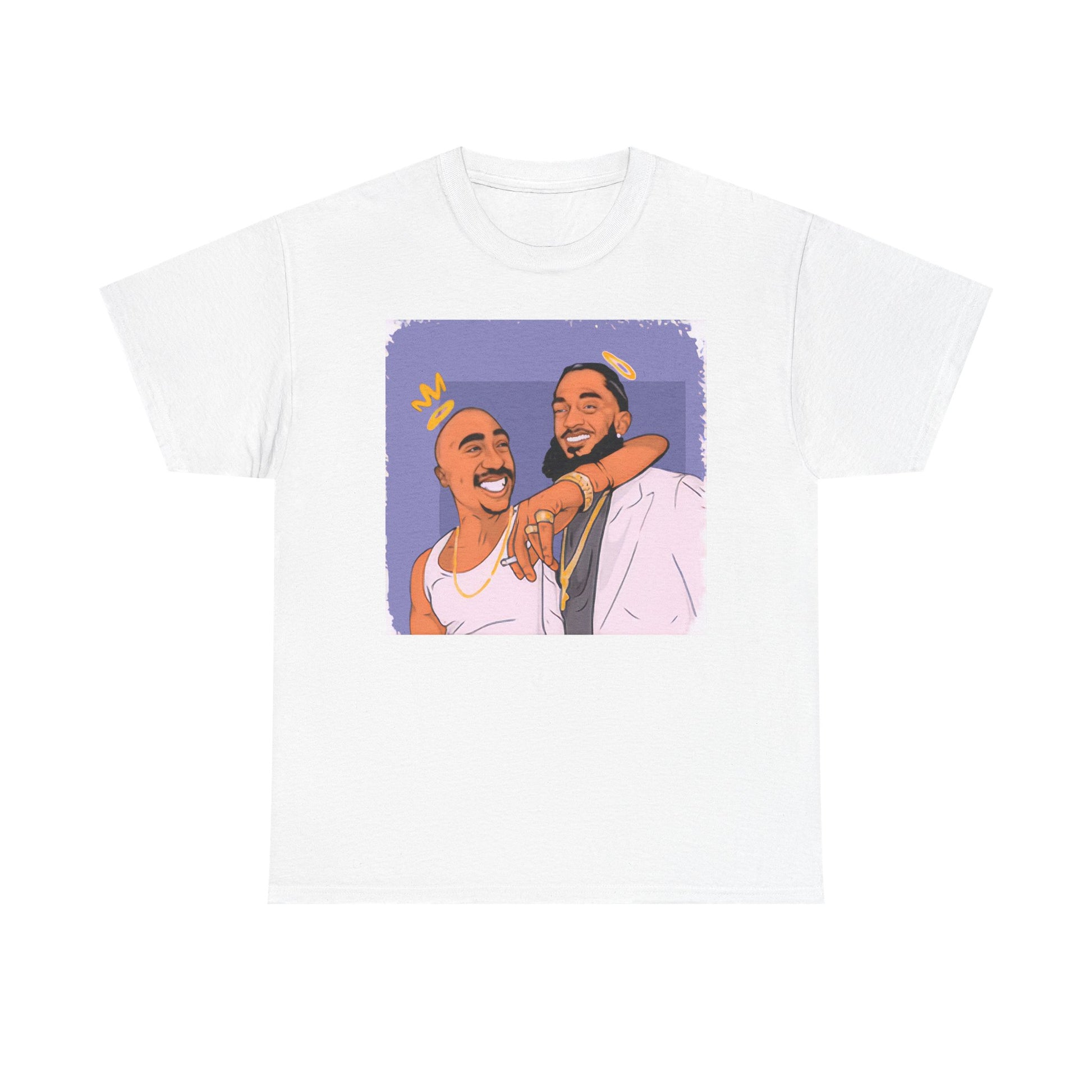 Kobe Nipsey Unisex Heavy Cotton Tee with Fun Graphic Design, Casual Wear, Street Style, Hip Hop Fashion, Gift for Music Lovers, Comfortable Tee