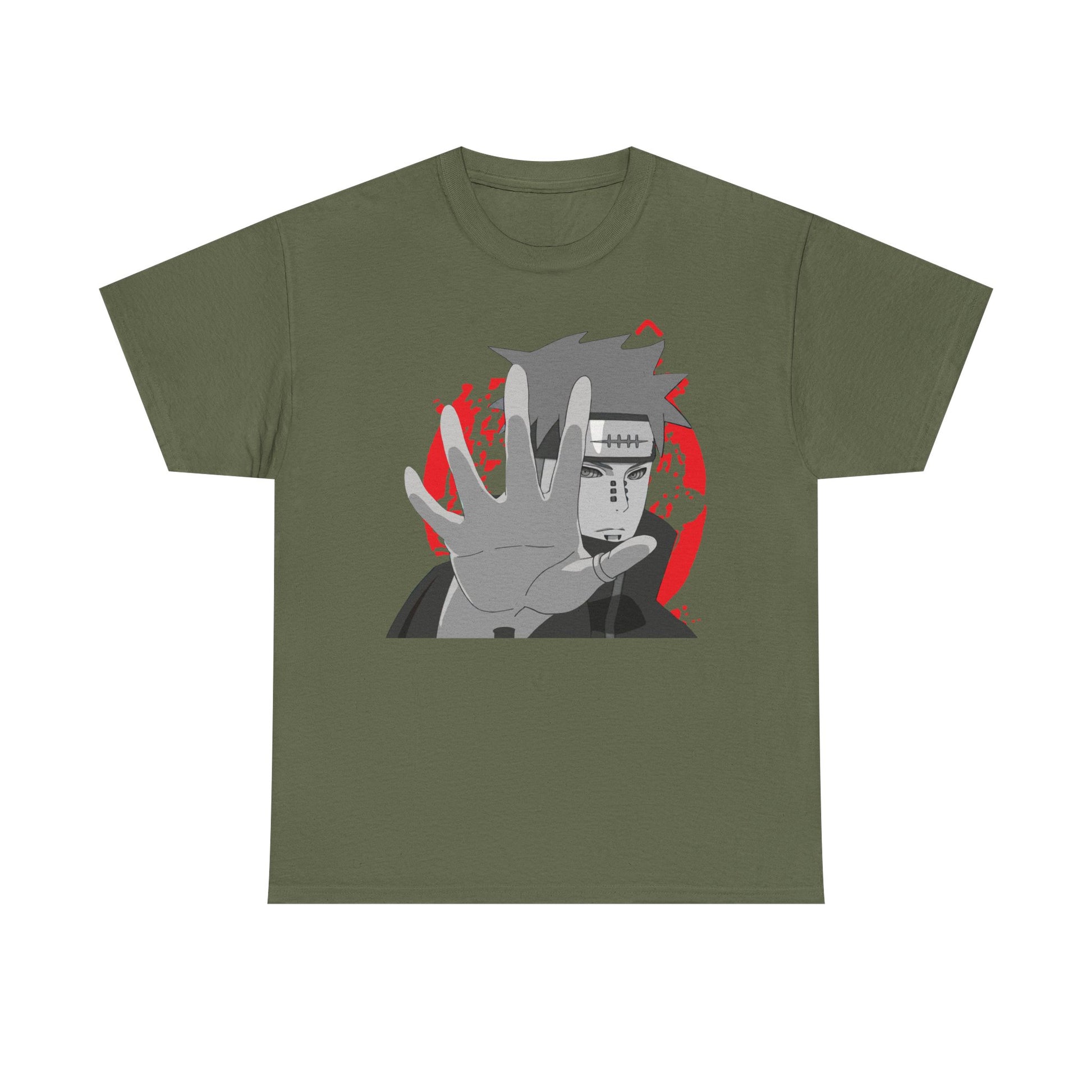 Naruto-Inspired Unisex Heavy Cotton Tee, Casual Anime Shirt, Gift for Fans, Streetwear, Graphic Tee