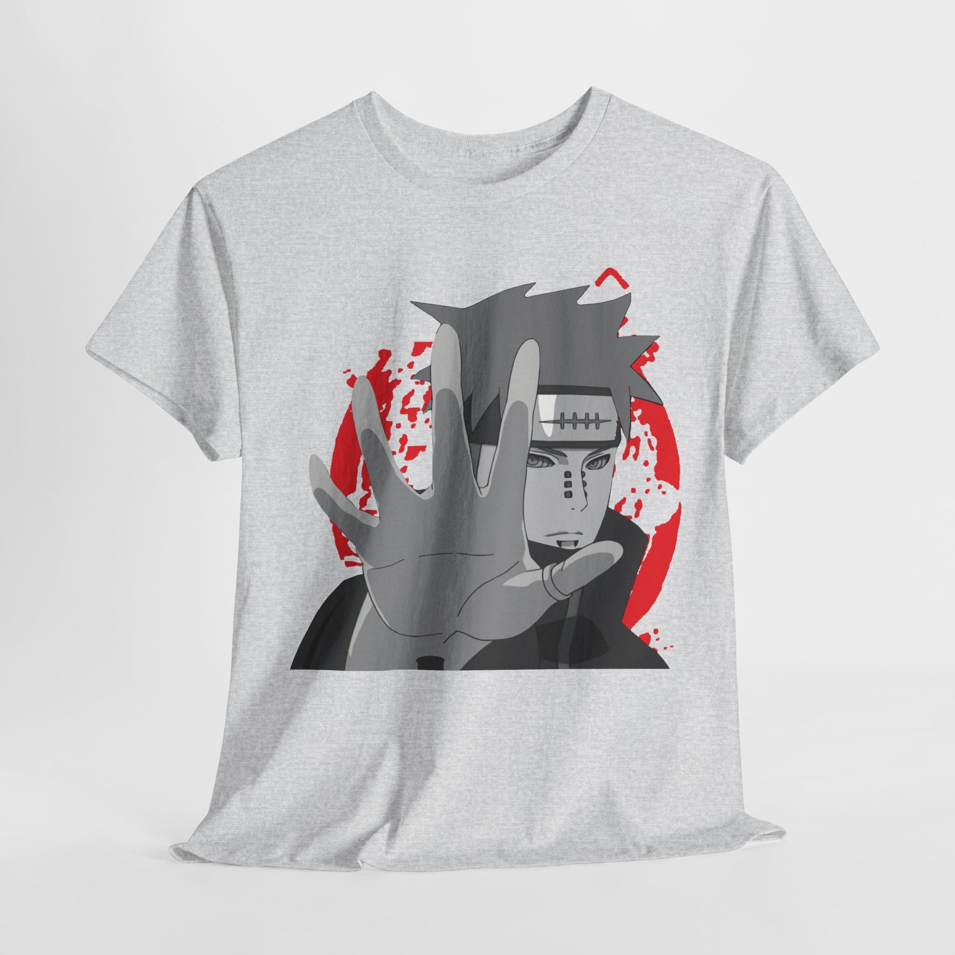 Naruto-Inspired Unisex Heavy Cotton Tee, Casual Anime Shirt, Gift for Fans, Streetwear, Graphic Tee