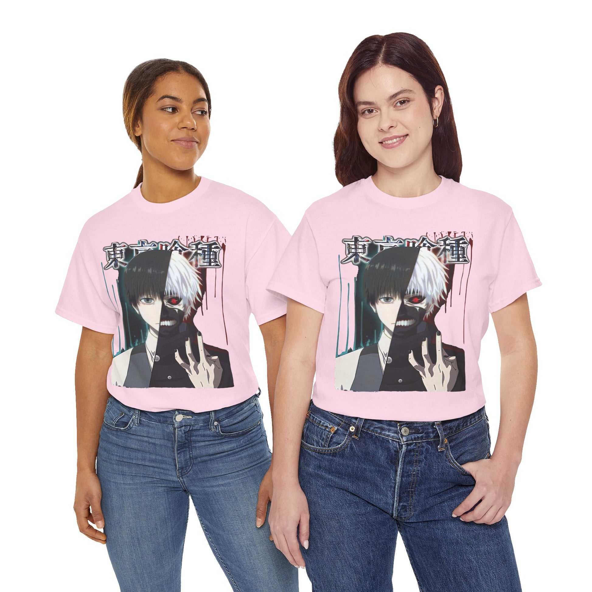 Unisex Anime Graphic Tee, Tokyo Ghoul Inspired Shirt, Manga Fan Gift, Casual Wear, Streetwear Style, Cosplay Apparel