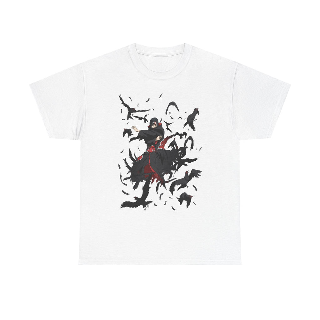 Mystical Raven Unisex Heavy Cotton Tee, Graphic Tee, Bird Lover Gift, Casual Wear, Halloween or Gothic Style Shirt, Unique Art Apparel