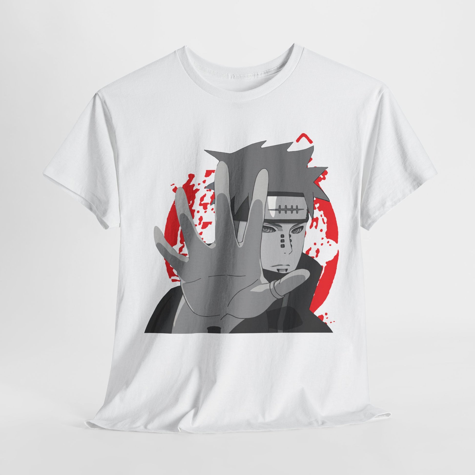 Naruto-Inspired Unisex Heavy Cotton Tee, Casual Anime Shirt, Gift for Fans, Streetwear, Graphic Tee