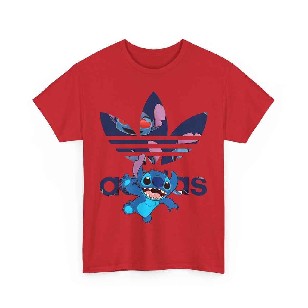 Stitch Unisex Heavy Cotton Tee, Cute Graphic Tees, Streetwear Style, Gift for Fans, Summer Casual Wear