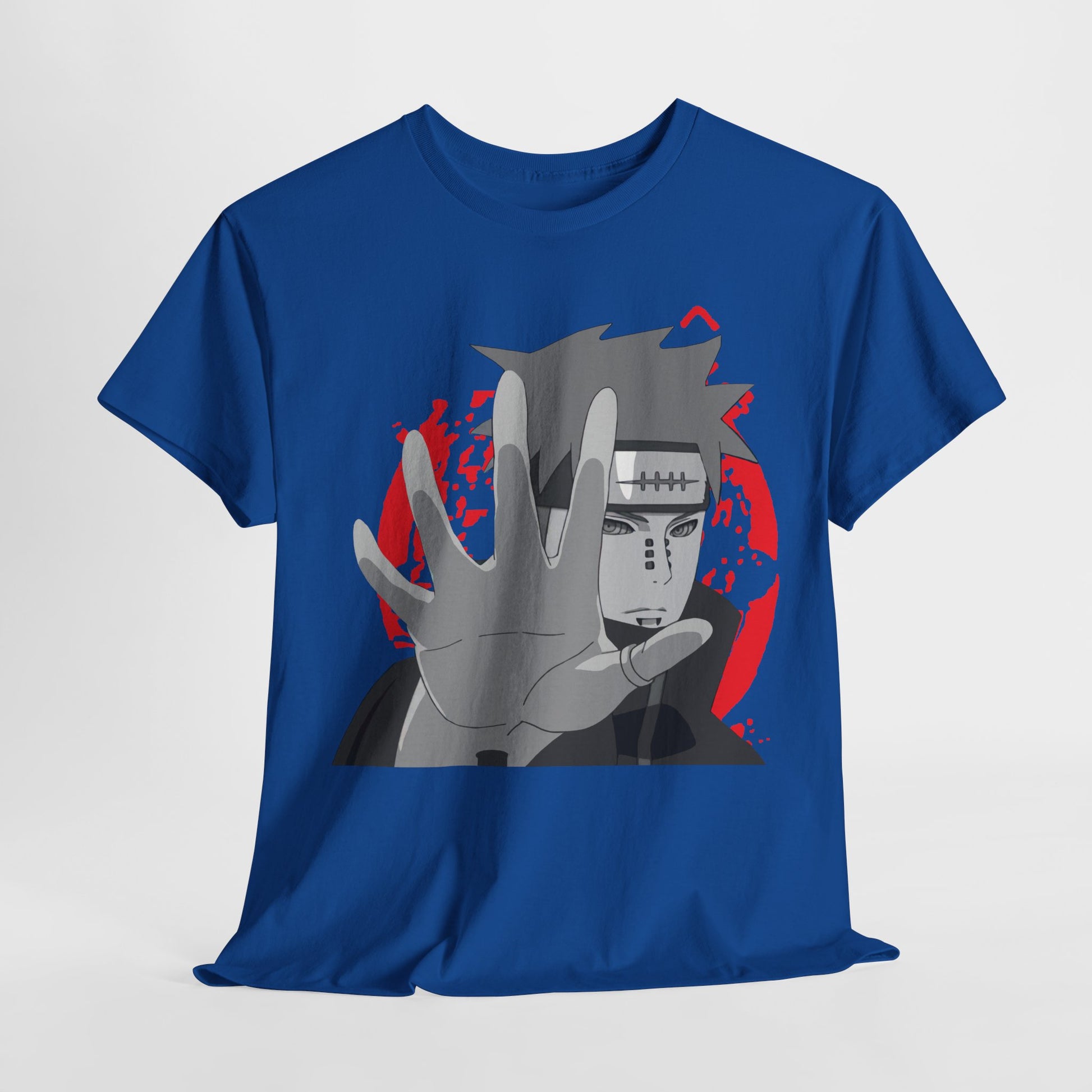 Naruto-Inspired Unisex Heavy Cotton Tee, Casual Anime Shirt, Gift for Fans, Streetwear, Graphic Tee