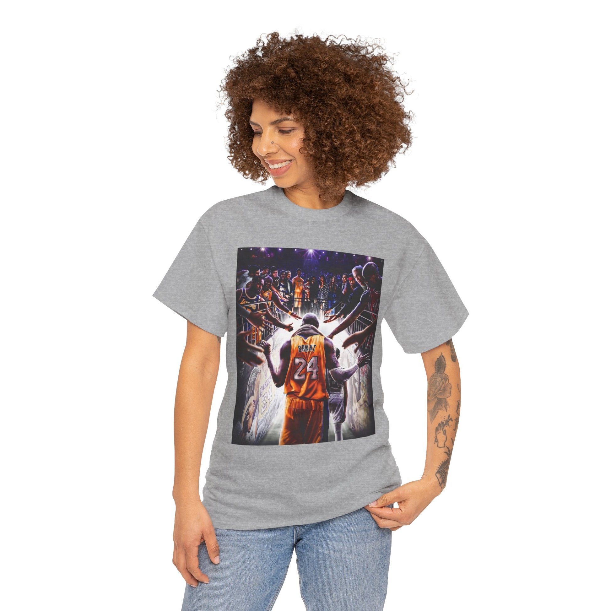 Kobe Unisex Heavy Cotton Tee, Basketball Lover Gift, Retro Sports Tee, Inspirational Quote Shirt, Unisex Graphic T-shirt