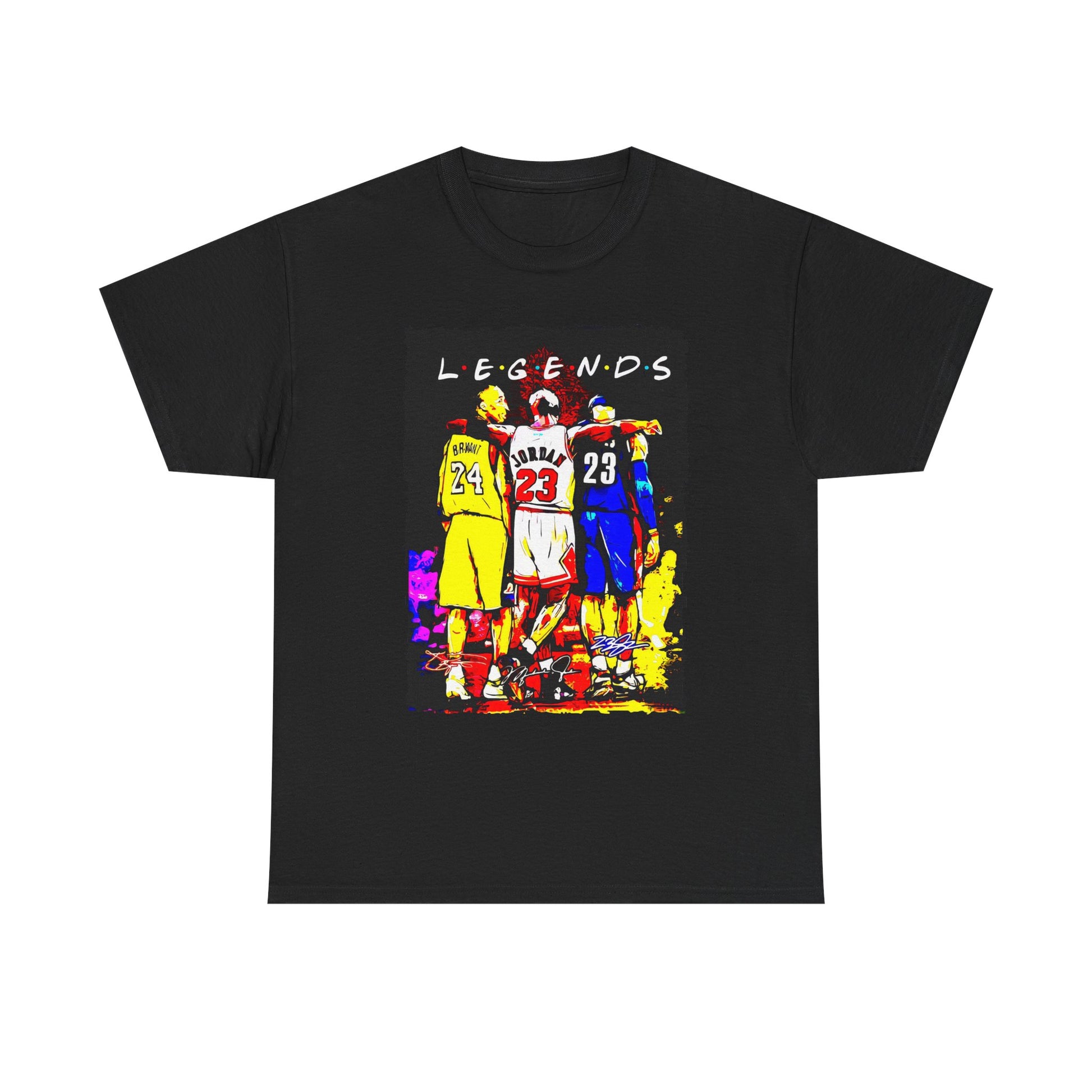 Legends Unisex Heavy Cotton Tee for Sports Fans, Basketball Shirt, Graphic Tee, Gift for Him, Unique Sports Apparel
