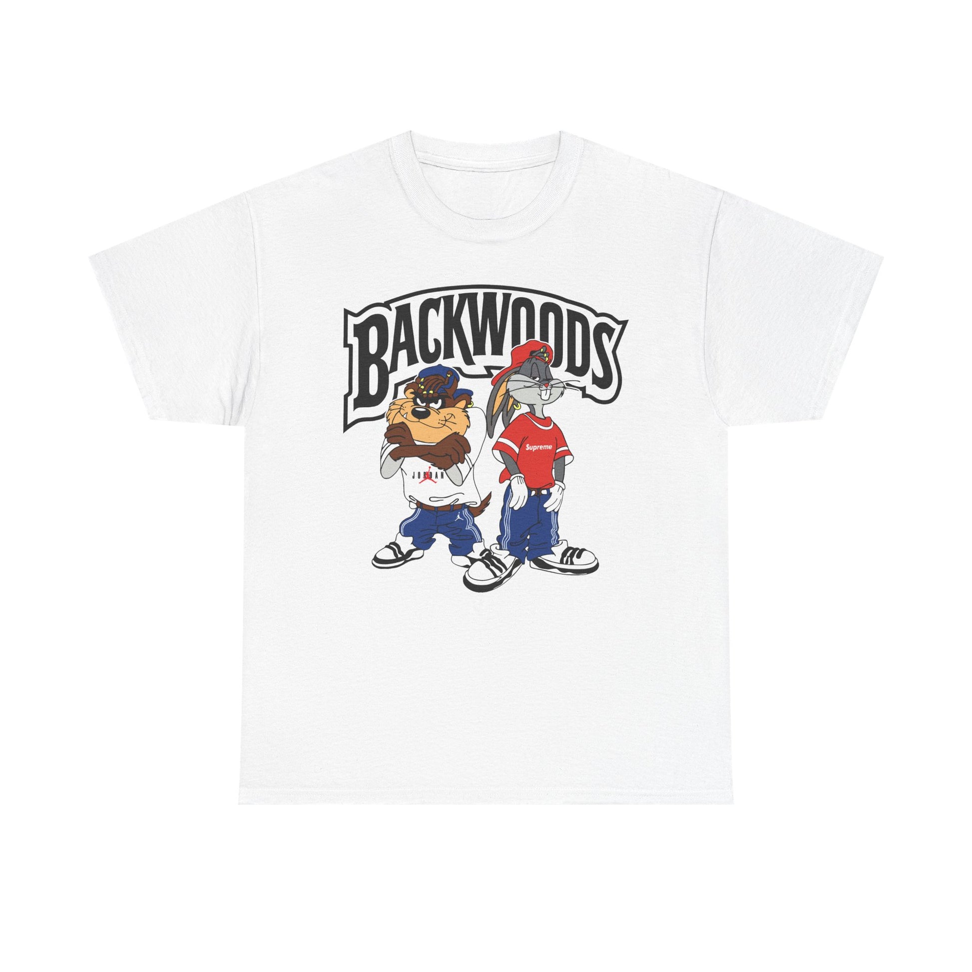 Cool Cartoon Graphic Tee, Unisex Heavy Cotton Tee, Streetwear Style, Casual Outfit, Gift for Friends, Summer Fashion, Backwoods Design