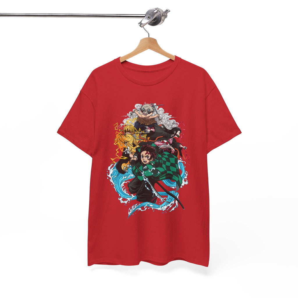 Demon Slayer Unisex Heavy Cotton Tee, Graphic Tee for Fans, Anime Merch, Unisex Shirt, Cosplay Outfit, Casual Wear