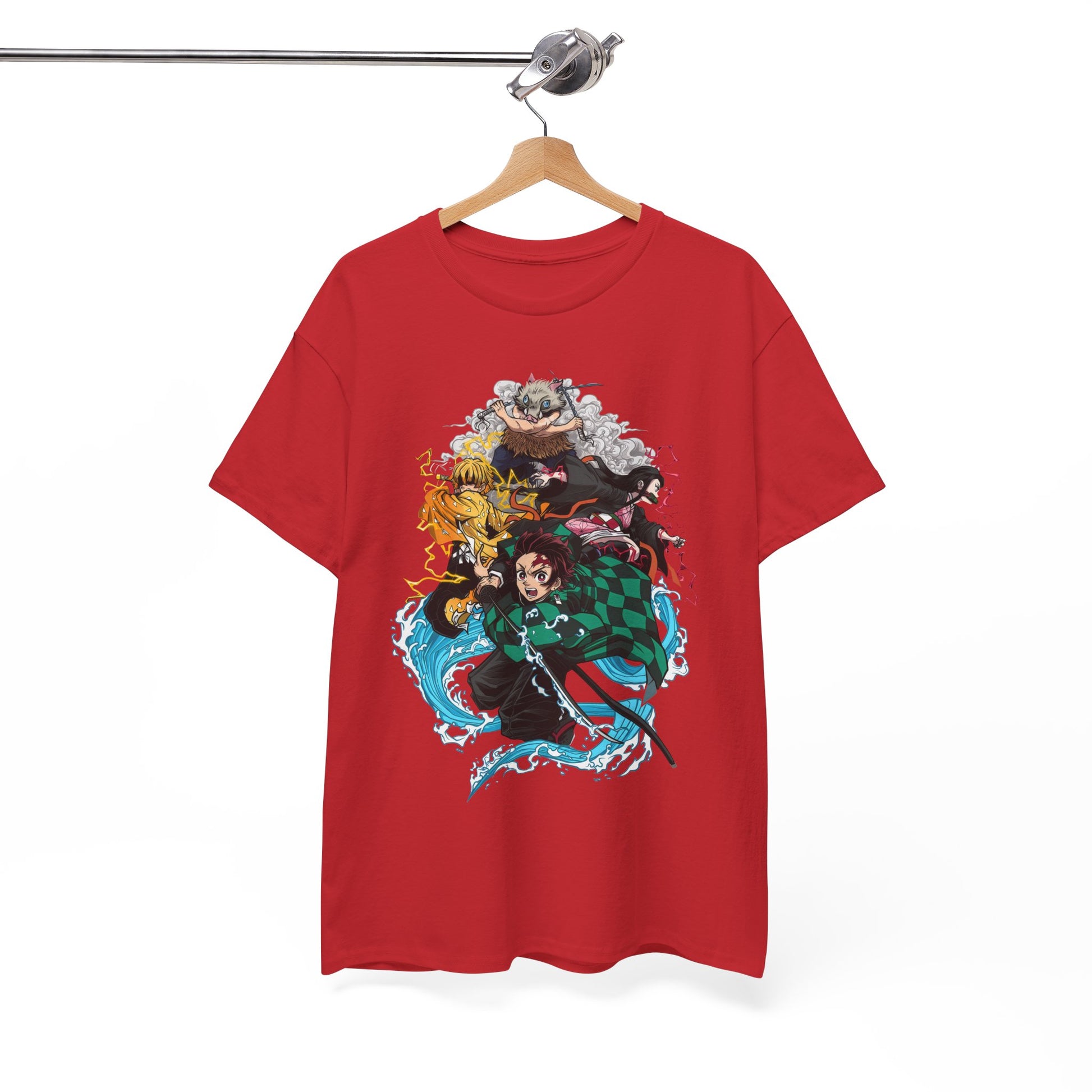 Demon Slayer Unisex Heavy Cotton Tee, Graphic Tee for Fans, Anime Merch, Unisex Shirt, Cosplay Outfit, Casual Wear