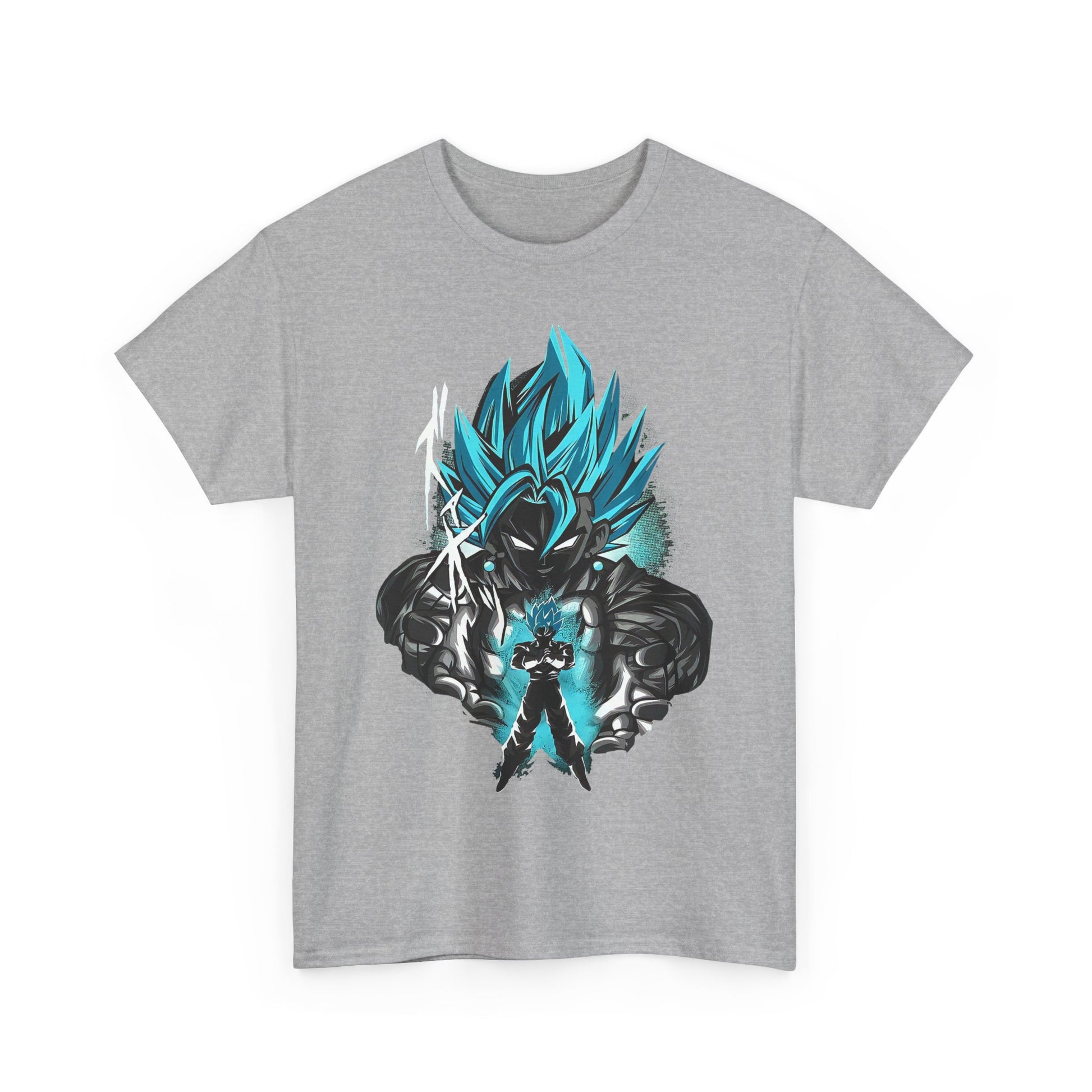 Super Saiyan Inspired Unisex Heavy Cotton Tee, Dragon Ball Z Shirt, Anime Fan Gift, Casual T-Shirt, Graphic Tee, Comic Con Apparel