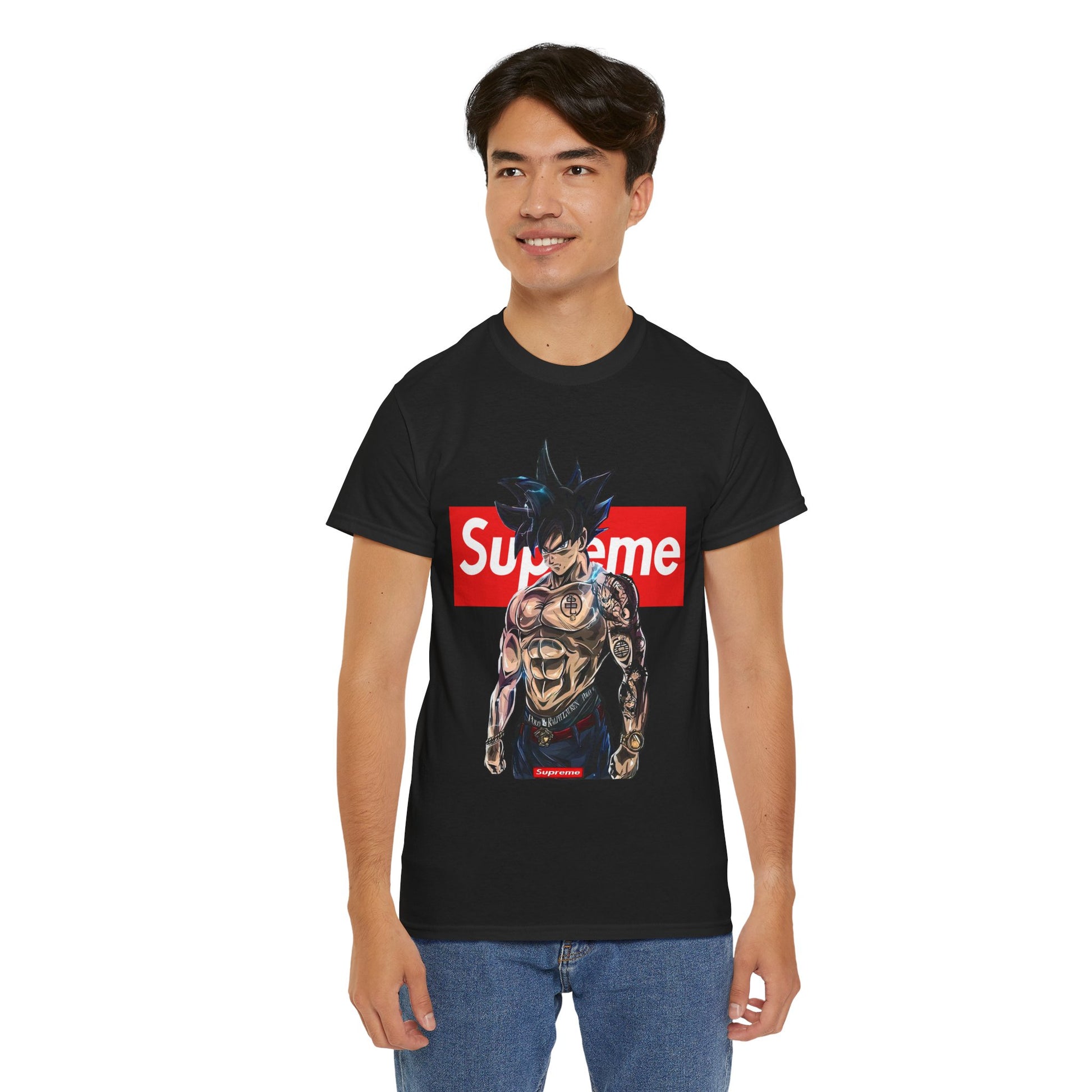 Anime-Inspired Graphic Tee, Unisex Heavy Cotton T-Shirt for Fans, Streetwear Style, Perfect Gift for Anime Lovers, Casual Everyday Wear