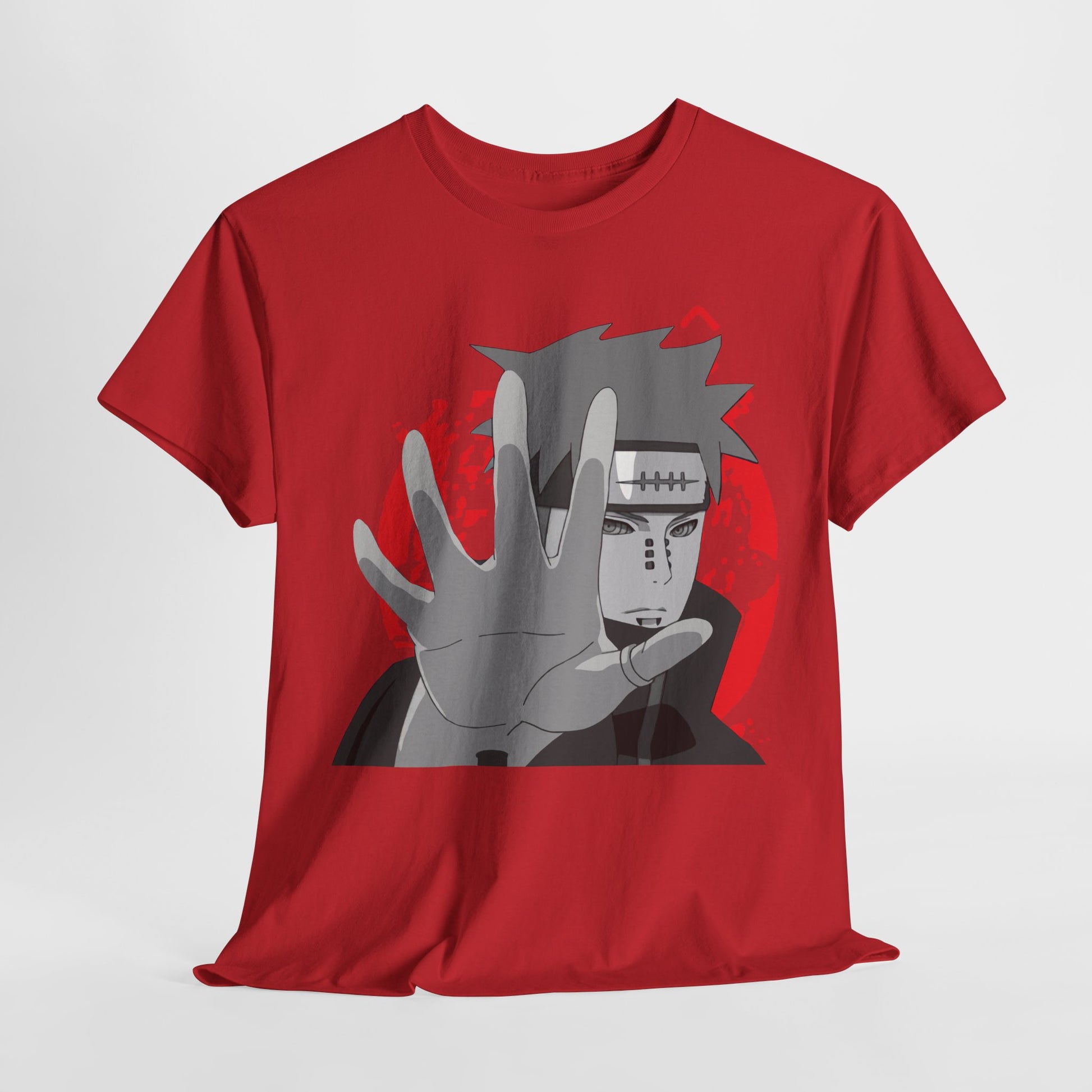 Naruto-Inspired Unisex Heavy Cotton Tee, Casual Anime Shirt, Gift for Fans, Streetwear, Graphic Tee