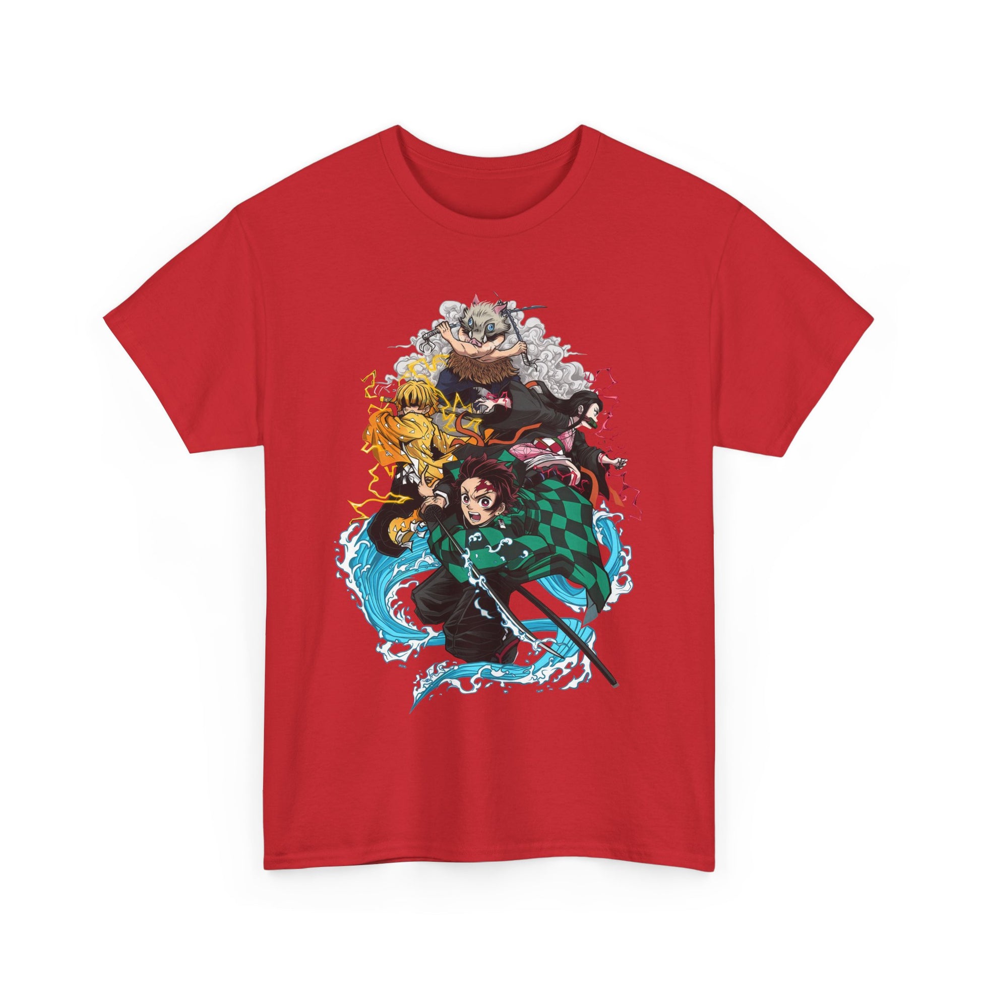 Demon Slayer Unisex Heavy Cotton Tee, Graphic Tee for Fans, Anime Merch, Unisex Shirt, Cosplay Outfit, Casual Wear
