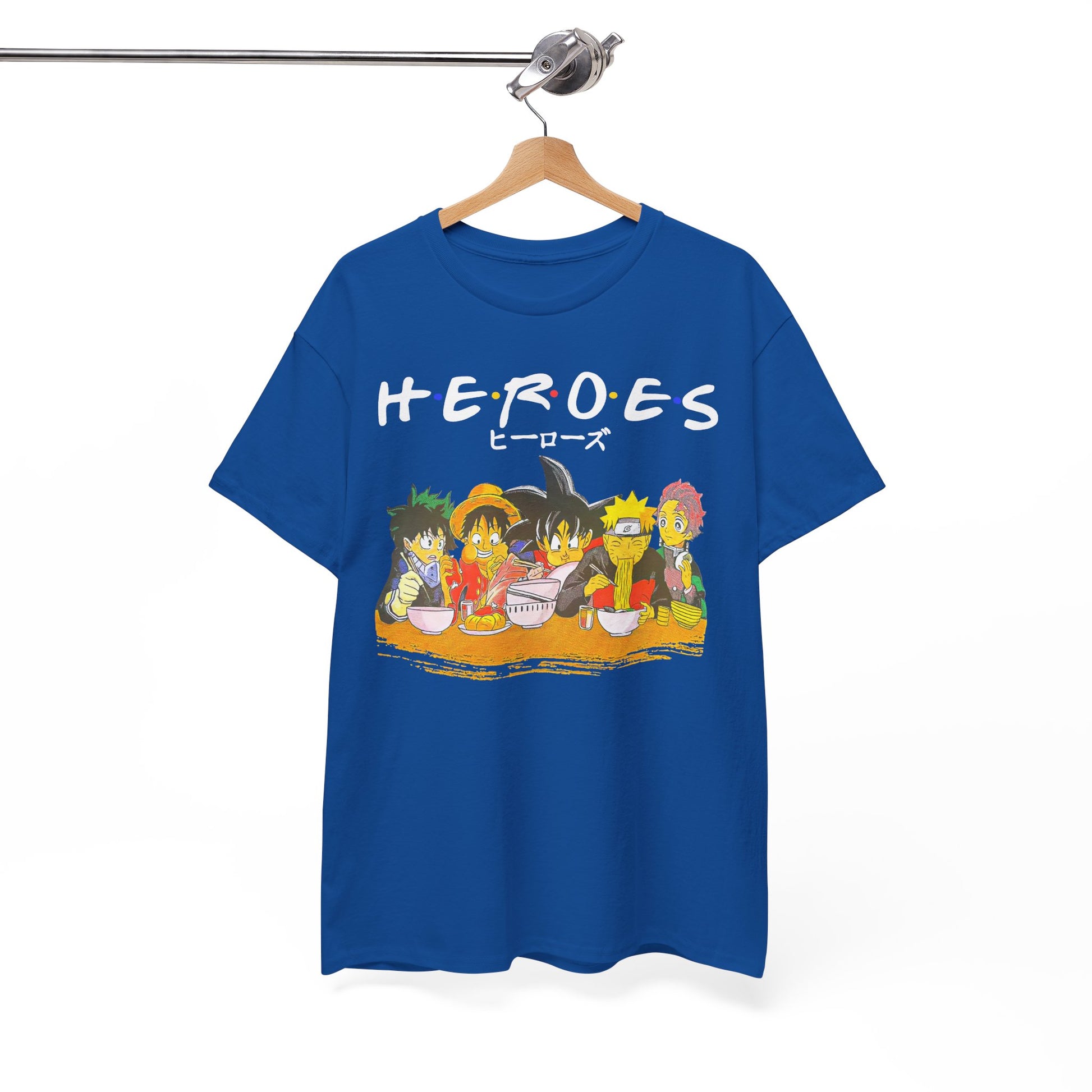 Playful Cartoon Characters Unisex Heavy Cotton Tee, Fun Graphic Tee, Casual Wear, Gift for Kids, Party Shirt, Cartoon Themed Apparel