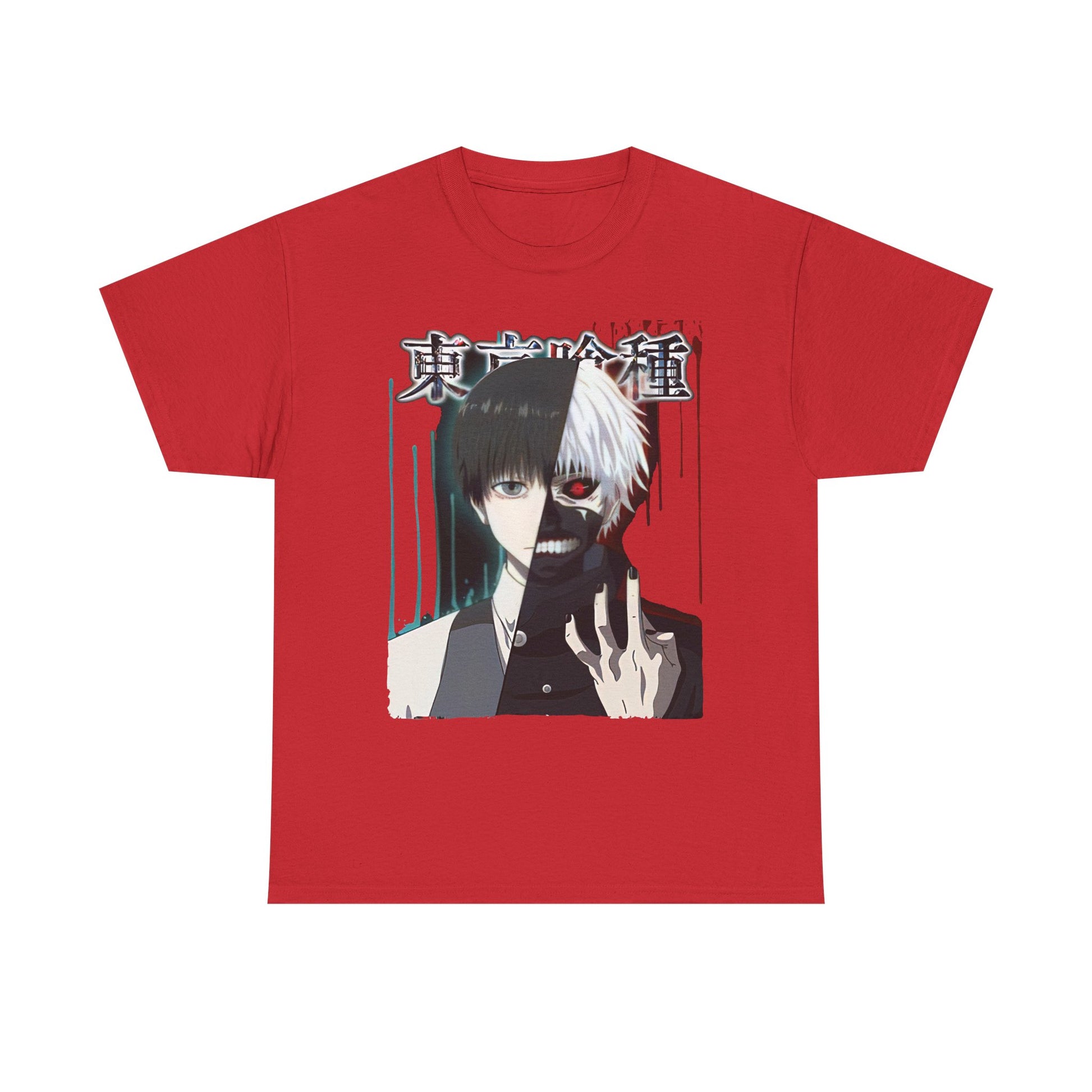 Unisex Anime Graphic Tee, Tokyo Ghoul Inspired Shirt, Manga Fan Gift, Casual Wear, Streetwear Style, Cosplay Apparel