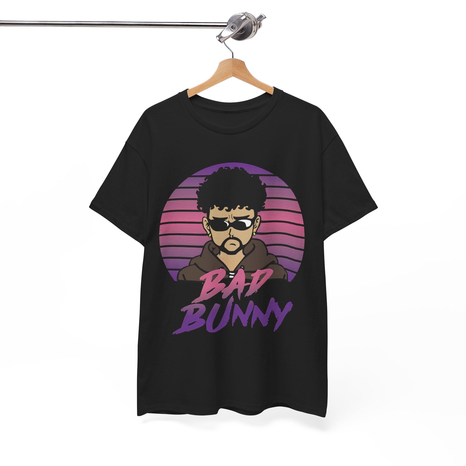 Cool BadBunny Unisex Heavy Cotton Tee, Casual Streetwear, Concert Merch, Gift for Fans, Music Lover Apparel