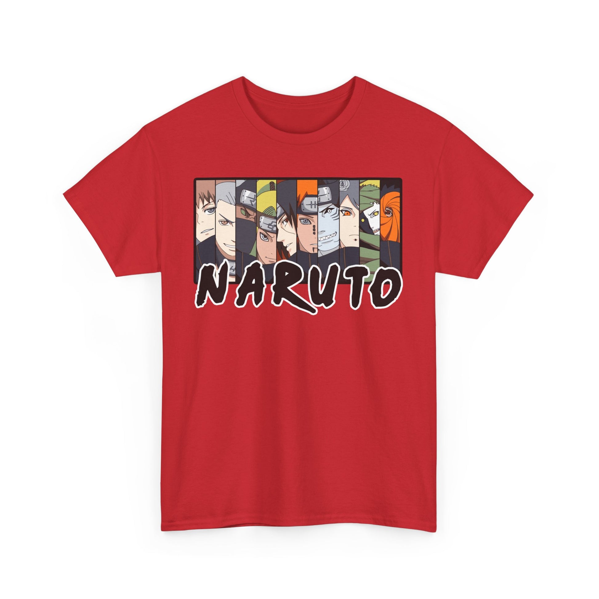 Naruto Unisex Heavy Cotton Tee - Anime Fan Shirt, Gift for Ninja Enthusiasts, Casual Wear, Birthday Present, Anime Con Merchandise