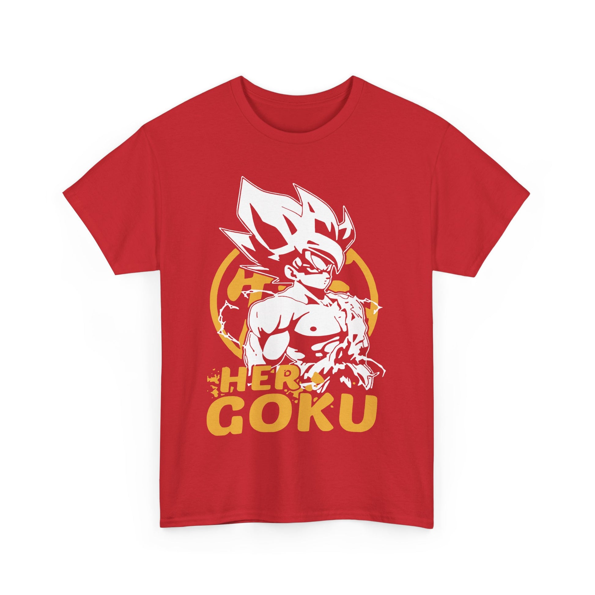 Her Goku Unisex Heavy Cotton Tee - Cool Anime Shirt, Perfect Gift for Fans, Casual Wear, Comfy Everyday Top, Great for Birthdays