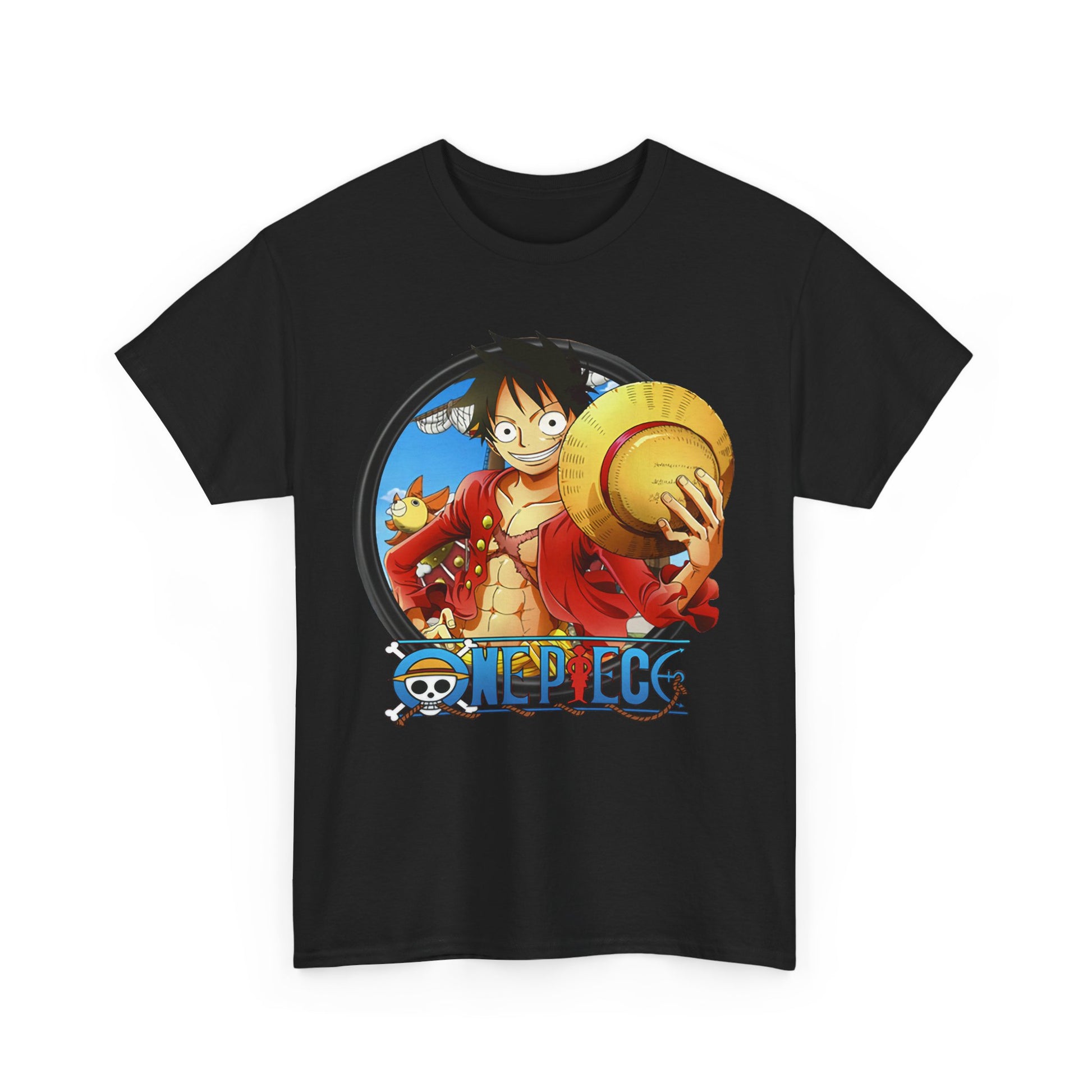One Piece Unisex Heavy Cotton Tee, Anime Shirt, Gift for Fans, Casual Wear, Summer T-Shirt, Streetwear