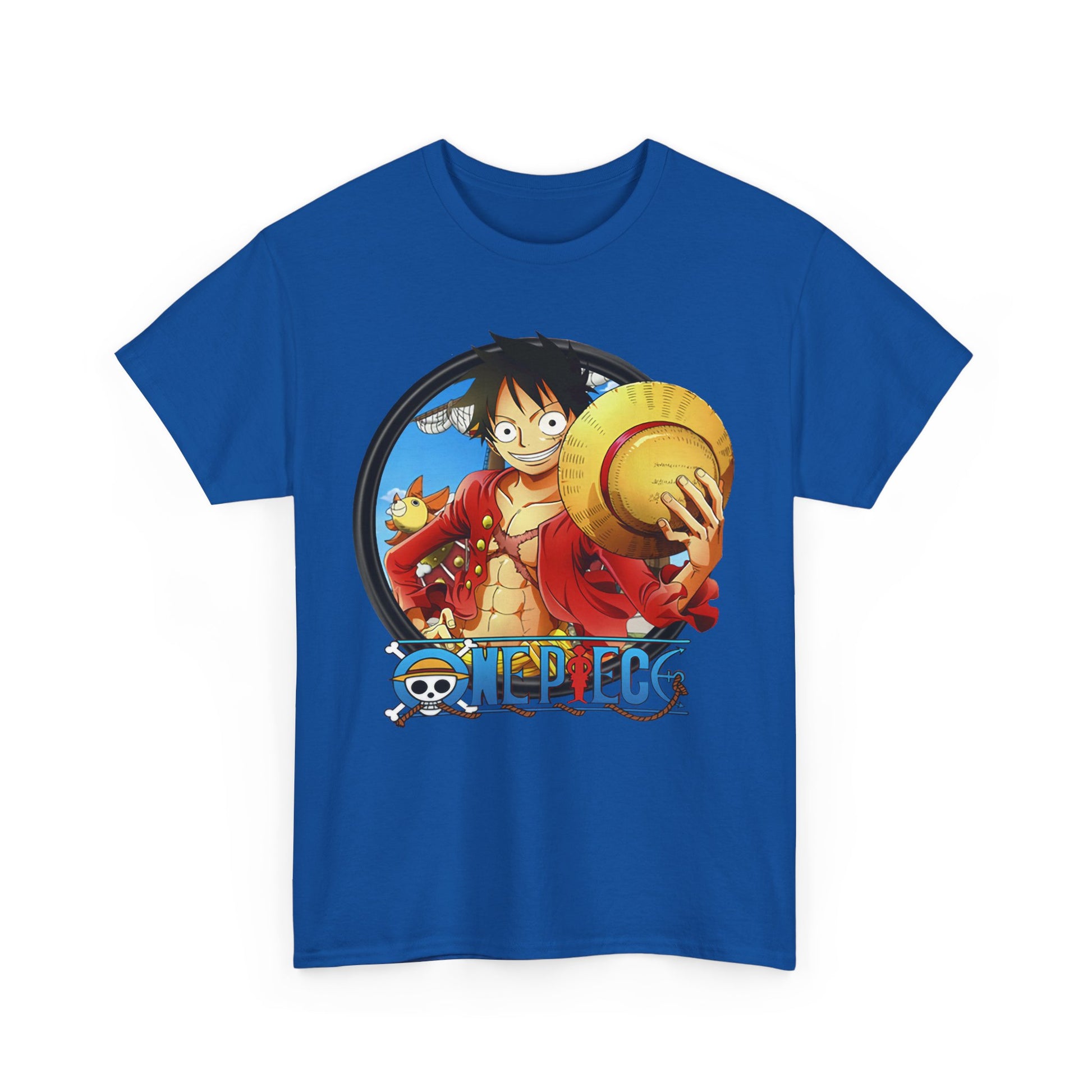 One Piece Unisex Heavy Cotton Tee, Anime Shirt, Gift for Fans, Casual Wear, Summer T-Shirt, Streetwear