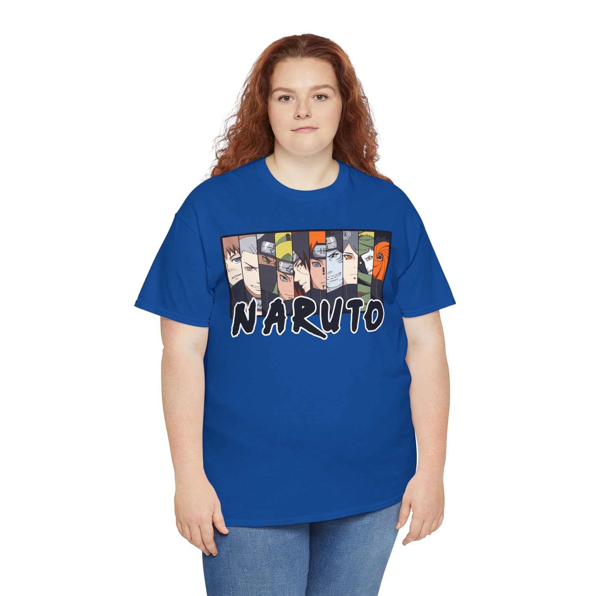 Naruto Unisex Heavy Cotton Tee - Anime Fan Shirt, Gift for Ninja Enthusiasts, Casual Wear, Birthday Present, Anime Con Merchandise