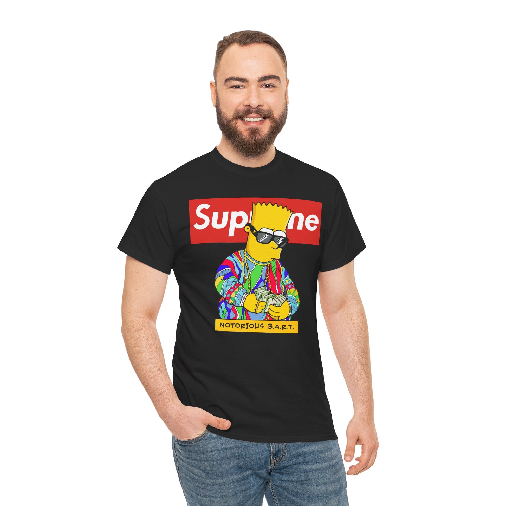 Supreme Bart Graphic Tee, Vintage Style Unisex T-Shirt, Streetwear Apparel, Cool Casual Shirt, Gift for Fans
