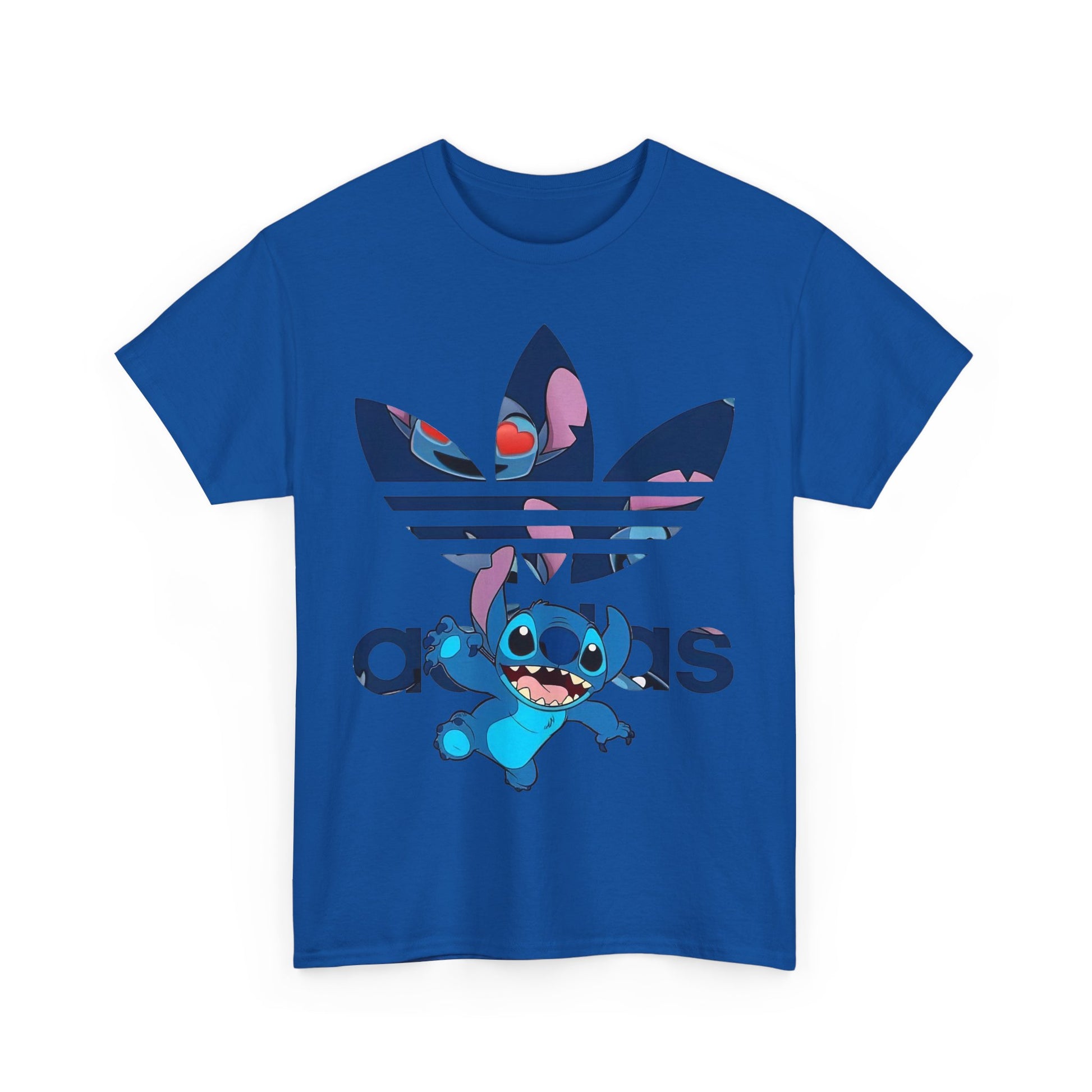 Stitch Unisex Heavy Cotton Tee, Cute Graphic Tees, Streetwear Style, Gift for Fans, Summer Casual Wear