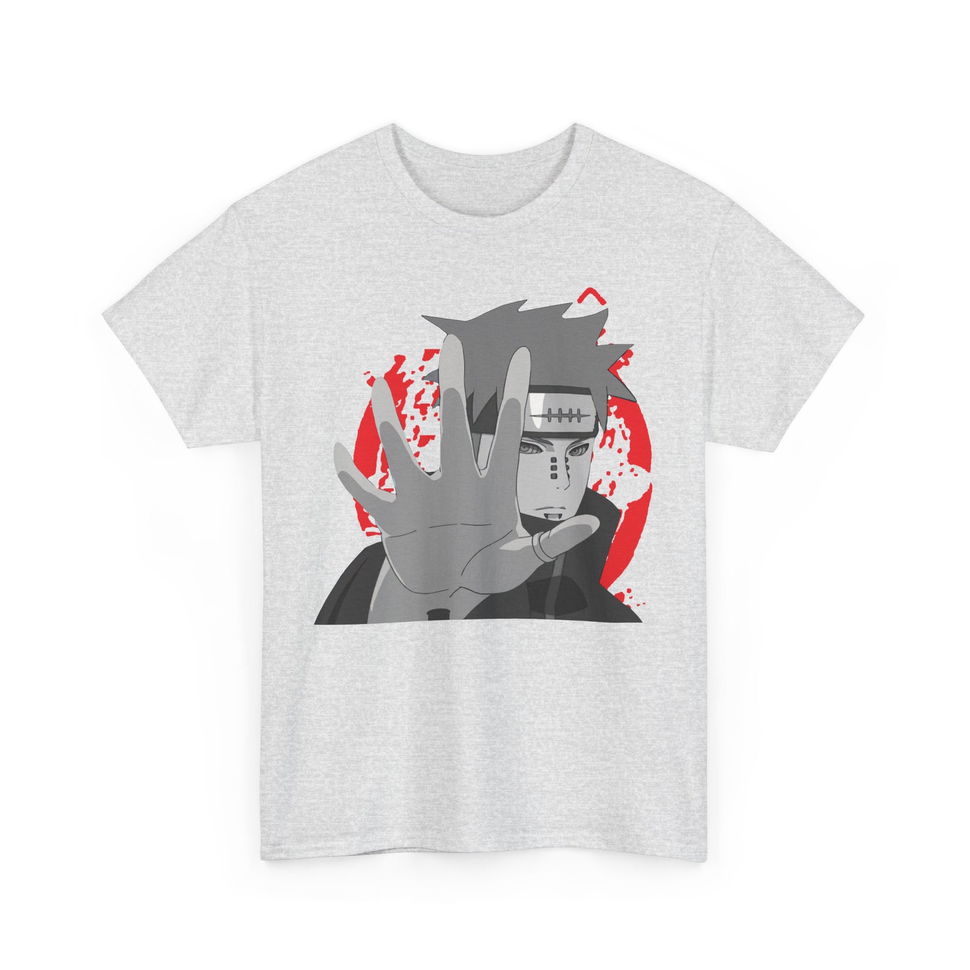 Naruto-Inspired Unisex Heavy Cotton Tee, Casual Anime Shirt, Gift for Fans, Streetwear, Graphic Tee