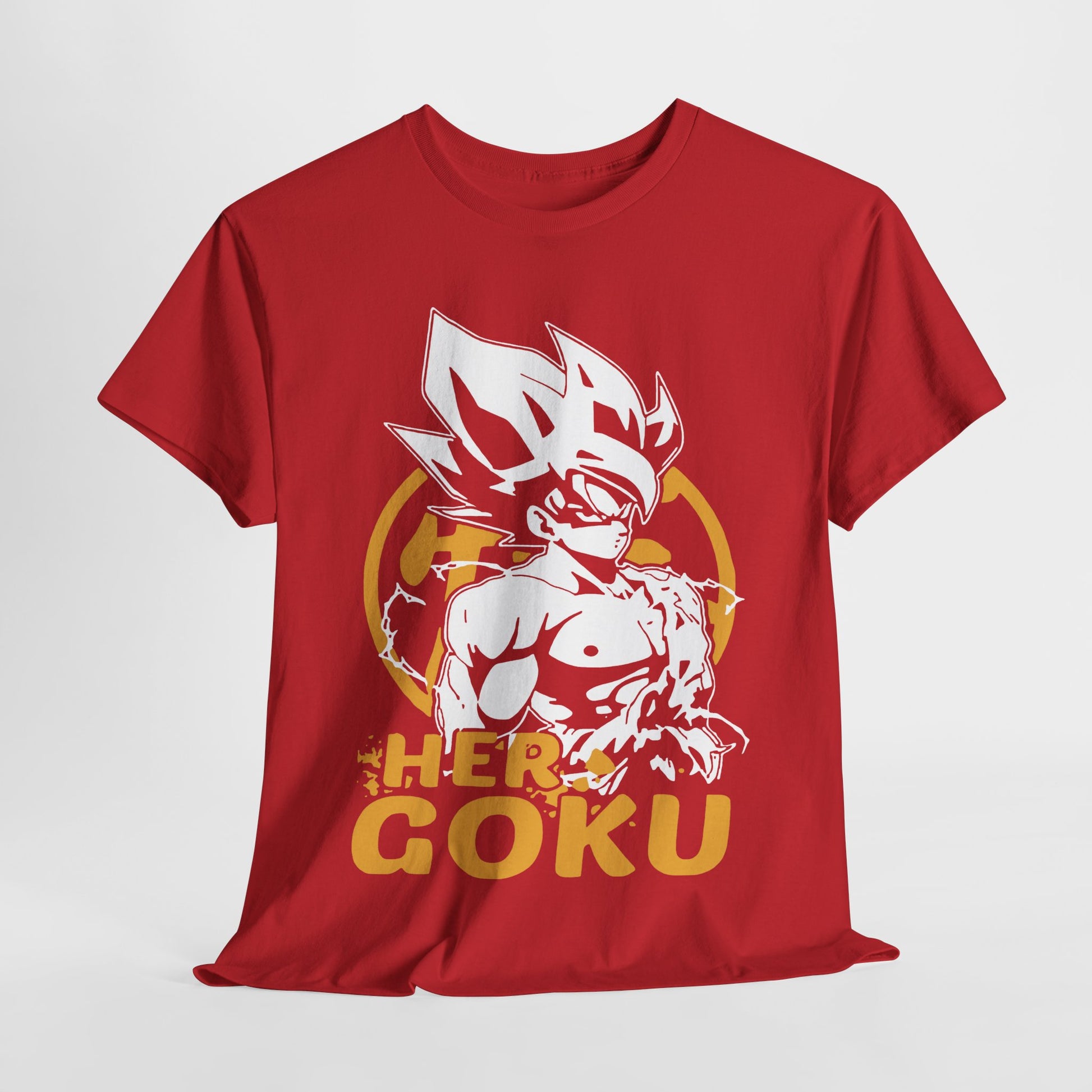 Her Goku Unisex Heavy Cotton Tee - Cool Anime Shirt, Perfect Gift for Fans, Casual Wear, Comfy Everyday Top, Great for Birthdays