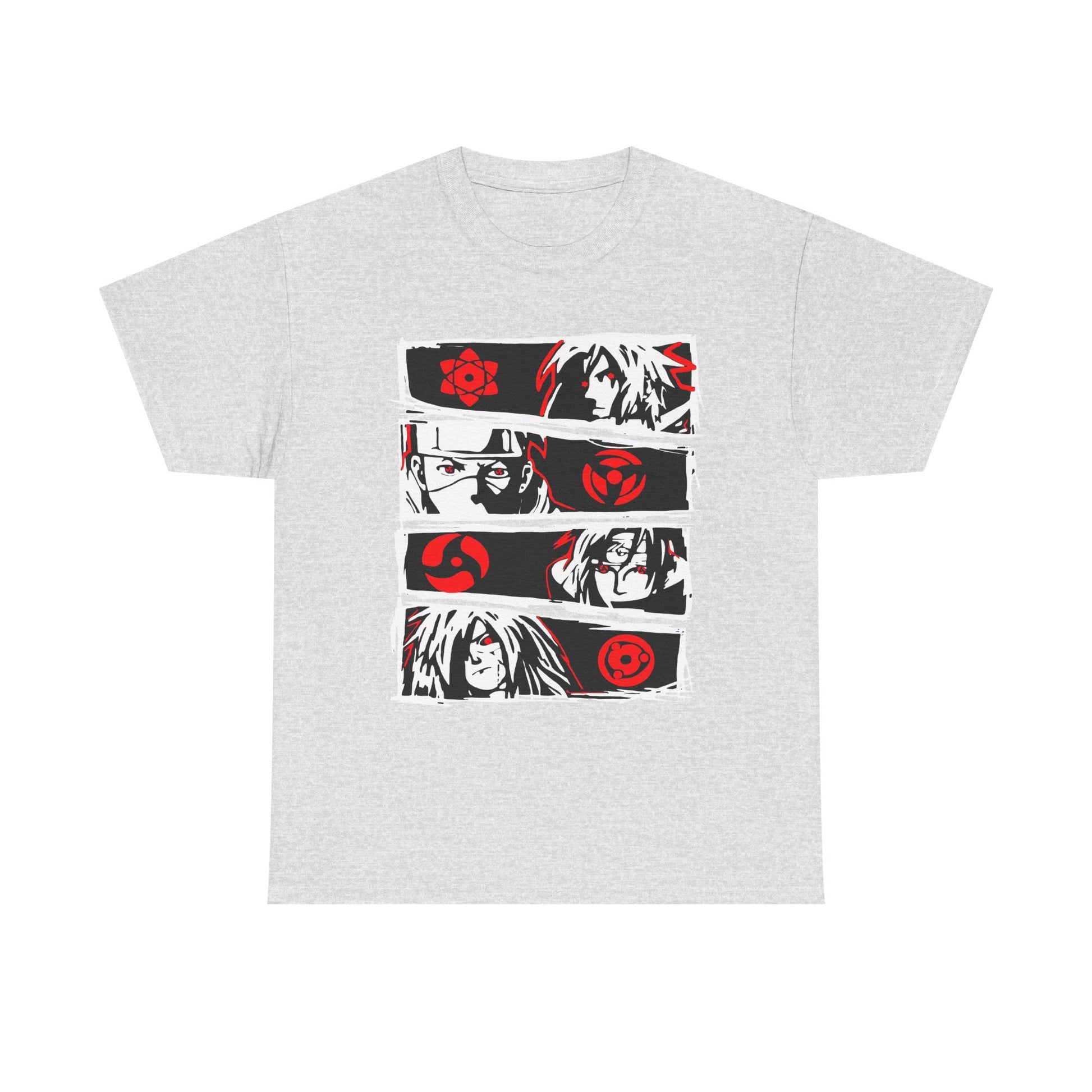 Naruto Anime-Inspired Unisex Heavy Cotton Tee, Graphic Tee for Fans, Cool Casual Wear, Collector's Edition, Gift for Anime Lovers, Streetwear