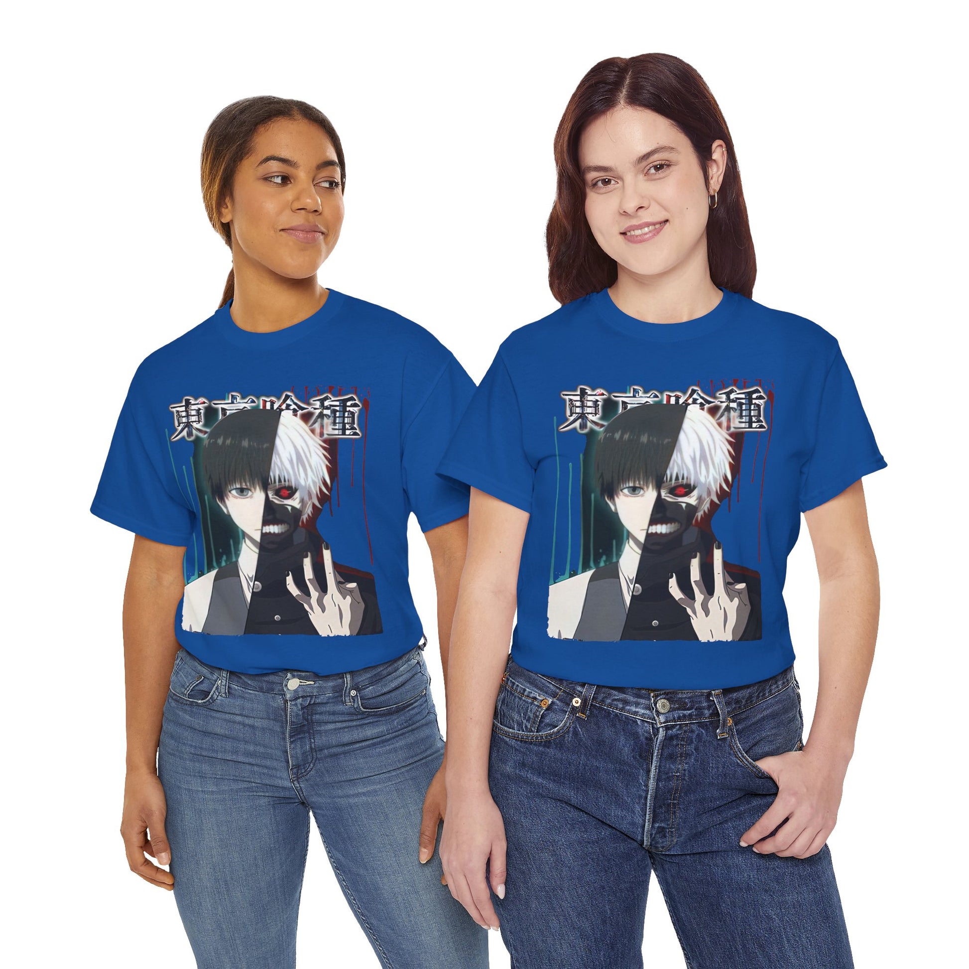 Unisex Anime Graphic Tee, Tokyo Ghoul Inspired Shirt, Manga Fan Gift, Casual Wear, Streetwear Style, Cosplay Apparel