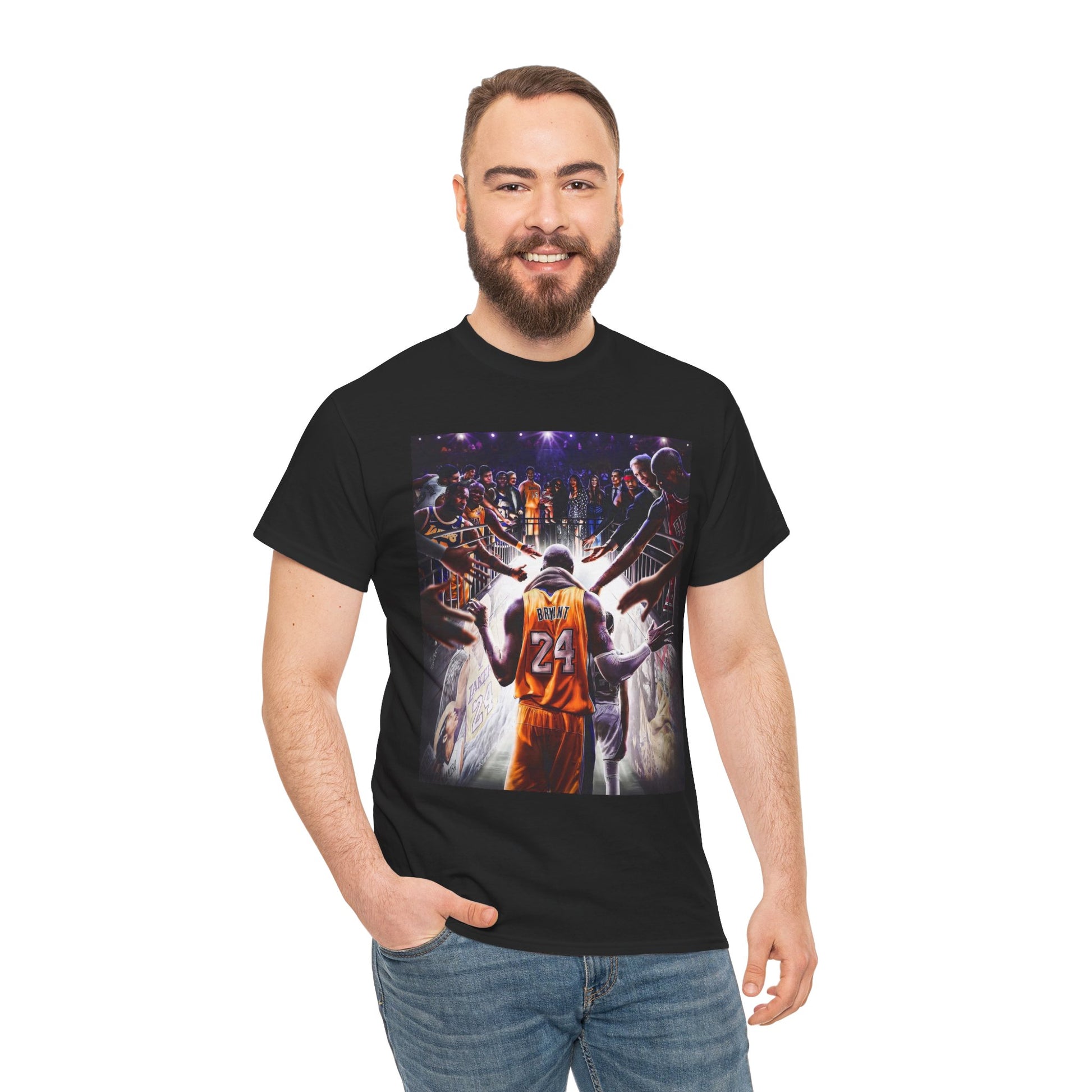 Kobe Unisex Heavy Cotton Tee, Basketball Lover Gift, Retro Sports Tee, Inspirational Quote Shirt, Unisex Graphic T-shirt