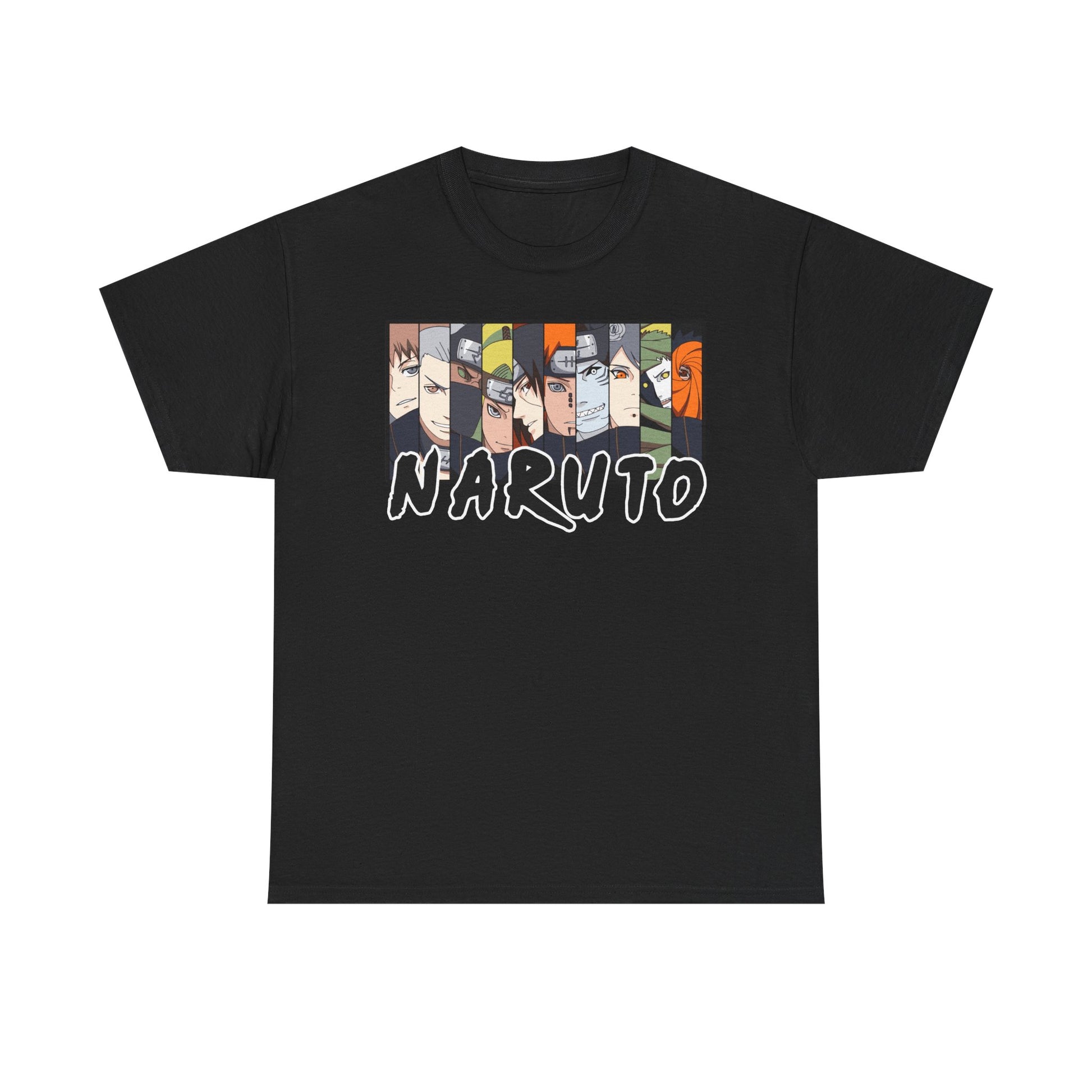 Naruto Unisex Heavy Cotton Tee - Anime Fan Shirt, Gift for Ninja Enthusiasts, Casual Wear, Birthday Present, Anime Con Merchandise