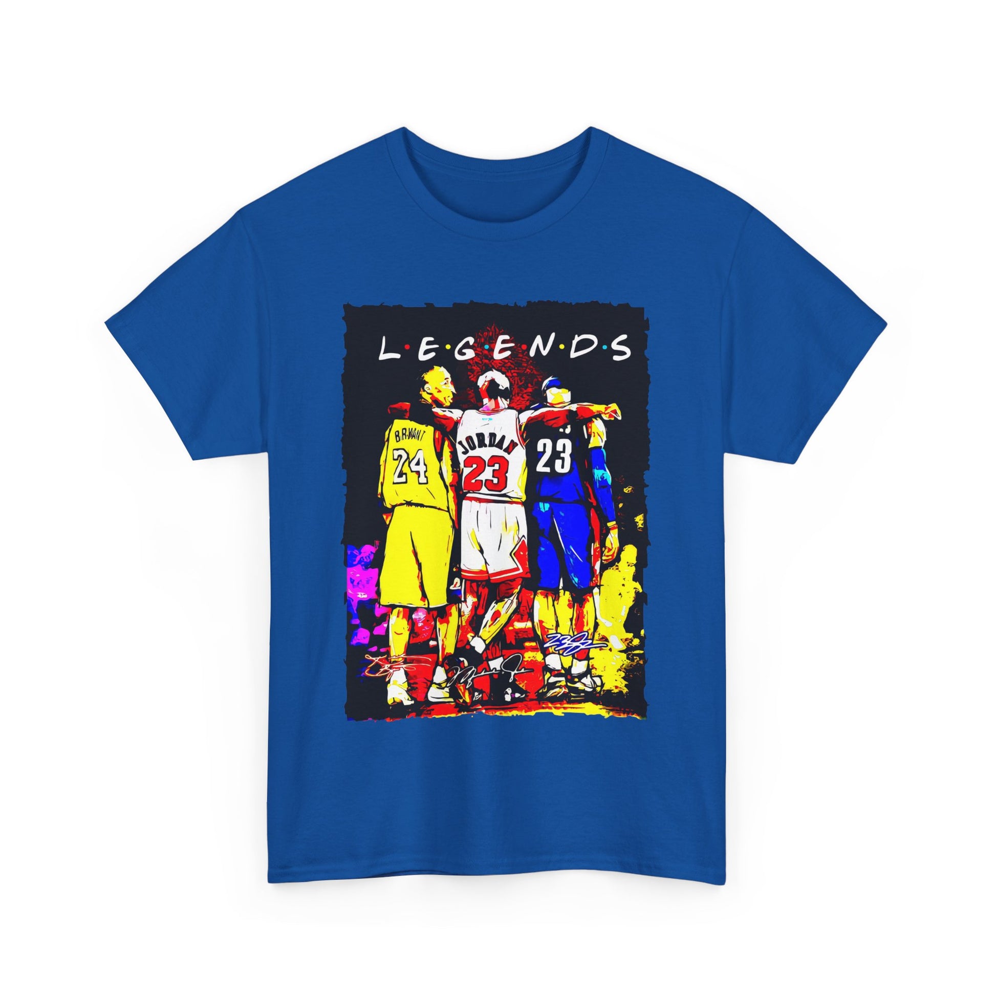 Legends Unisex Heavy Cotton Tee for Sports Fans, Basketball Shirt, Graphic Tee, Gift for Him, Unique Sports Apparel