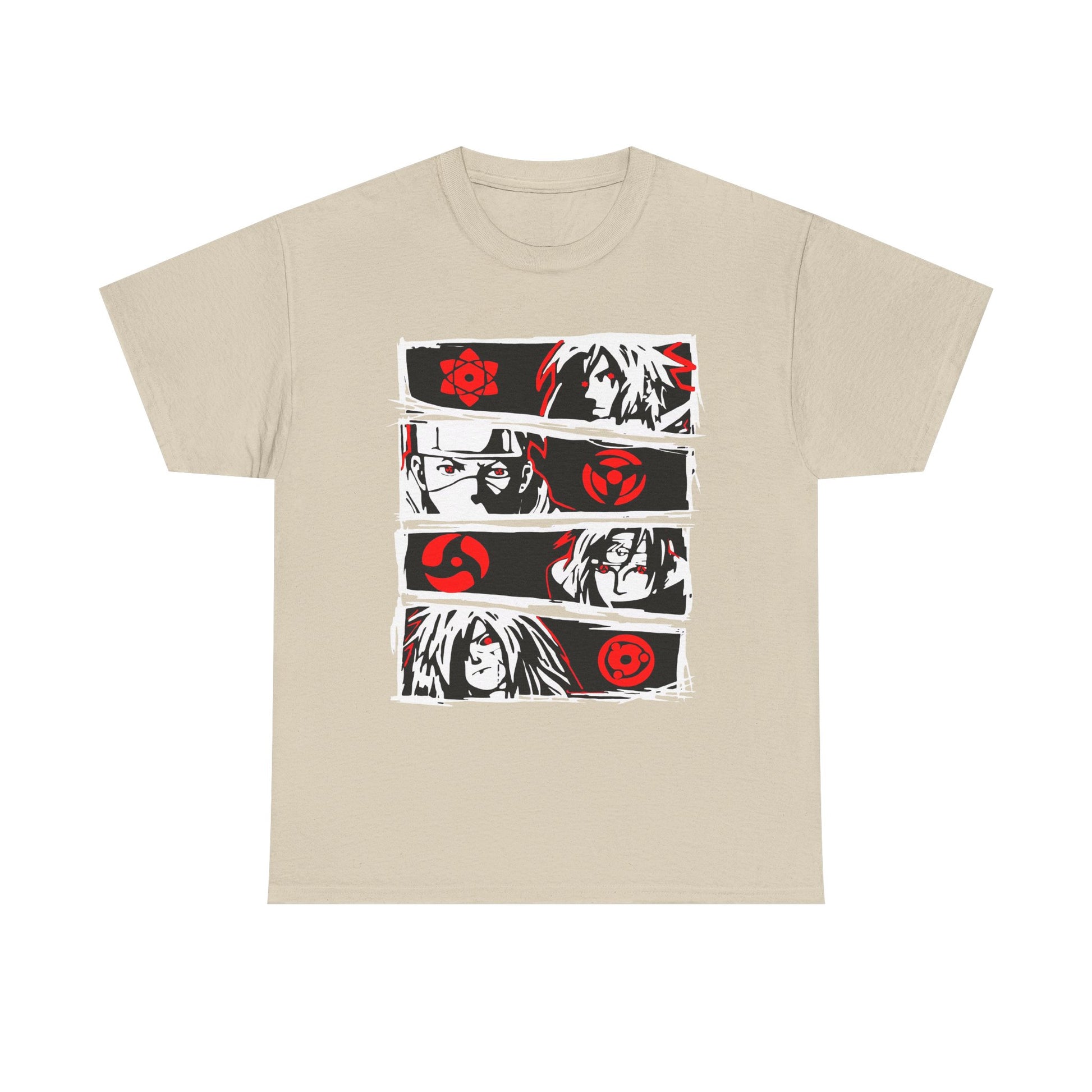 Naruto Anime-Inspired Unisex Heavy Cotton Tee, Graphic Tee for Fans, Cool Casual Wear, Collector's Edition, Gift for Anime Lovers, Streetwear