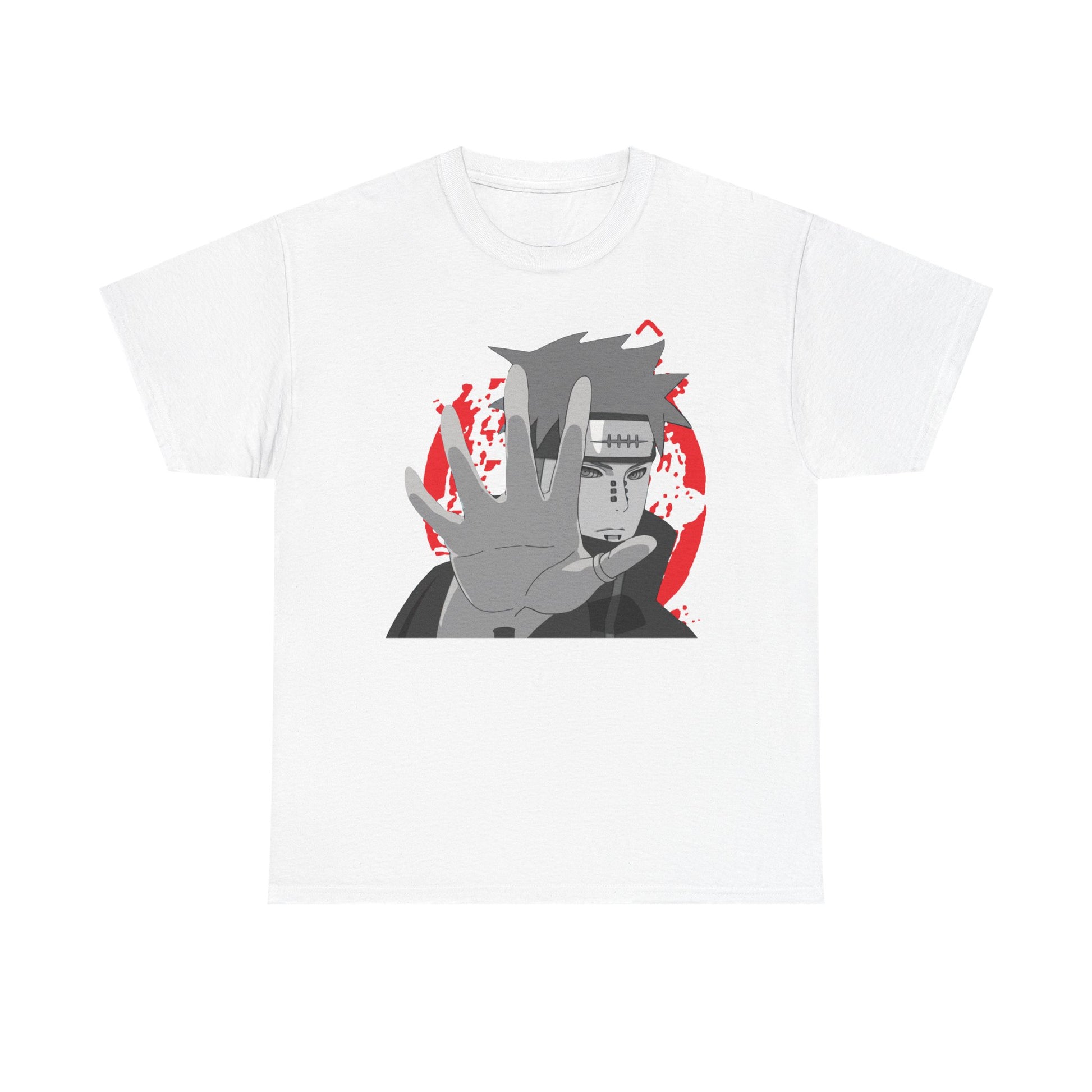 Naruto-Inspired Unisex Heavy Cotton Tee, Casual Anime Shirt, Gift for Fans, Streetwear, Graphic Tee