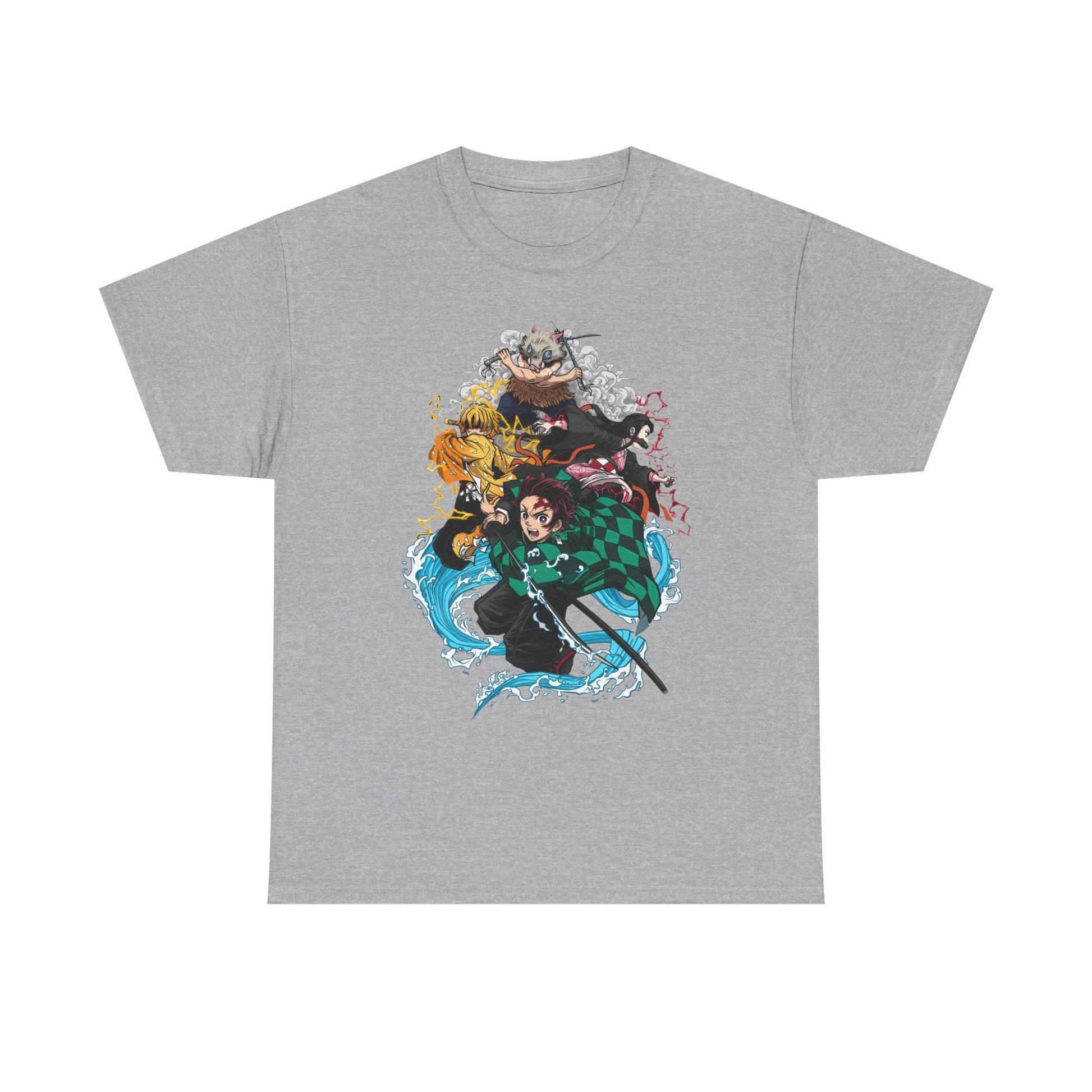 Demon Slayer Unisex Heavy Cotton Tee, Graphic Tee for Fans, Anime Merch, Unisex Shirt, Cosplay Outfit, Casual Wear